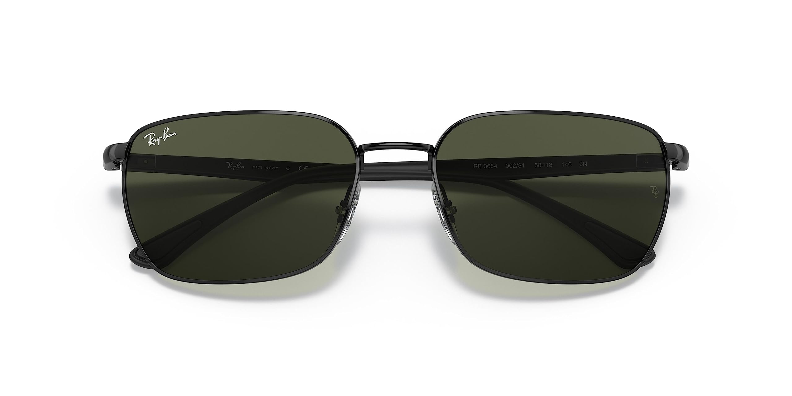 Ray-Ban RB3684 Rectangular Polarized Sunglasses for Men & Women - UV Protection, Classic Aviator Style - Perfect for Driving, Beach & Outdoor Activities
