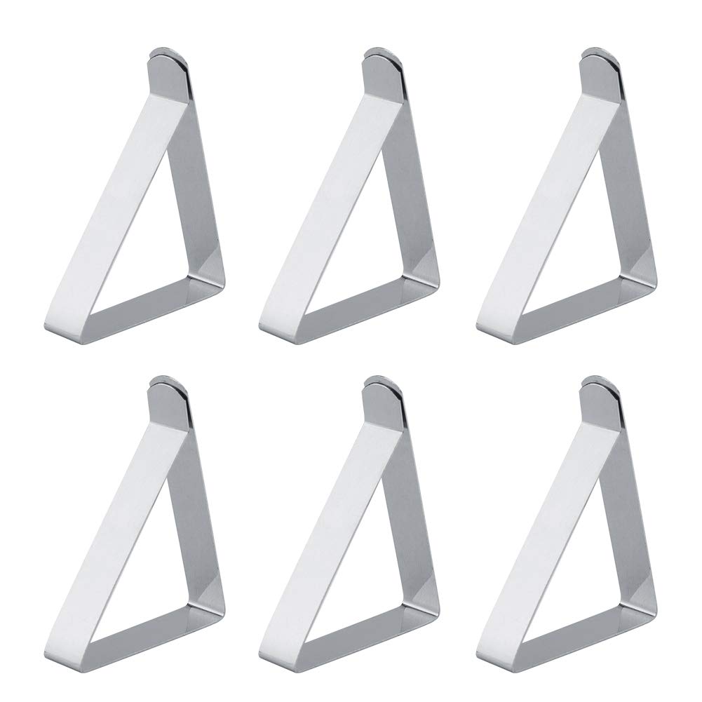 Liyeeo Stainless Steel Tablecloth Clips - Heavy Duty Skirting Clamps for Wedding, Party & Kitchen Use - Secure Table Coverings for Banquet, Restaurant & Home Decor