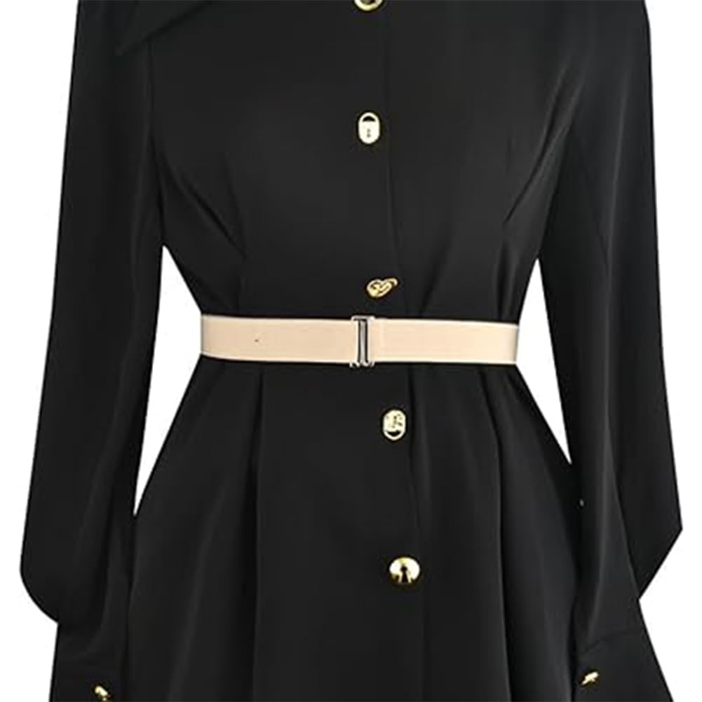 Adjustable Black Sweater Tuck Band for Women - Elastic Waistband for Cropping & Tucking Sweaters & Shirts - Perfect for Layering Outfits & Creating Stylish Looks