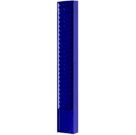 Metal Wall Mounted Time Card Holder Rack - Model 159 - Holds 25 Tall 9