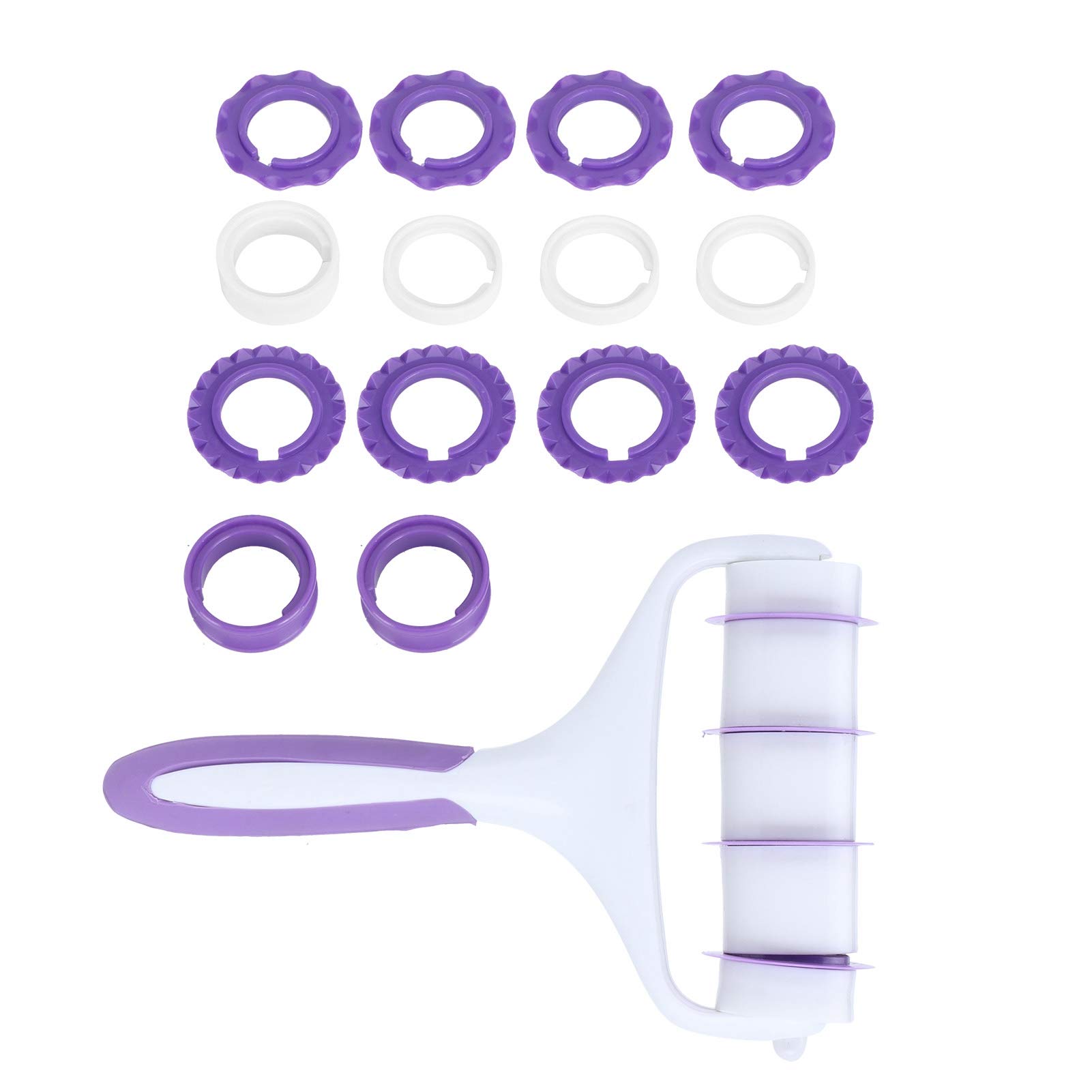 Alvinlite Fondant Ribbon Cutter Wheel Roller - 6-Piece Pastry Mold & Dough Lattice Cutter Set with Embossing Gears - Professional Baking Tools for Pie Crust, Noodles, and Fondant Decoration | Perfect for Home Bakers, Cake Decorating, and DIY Pastry Making