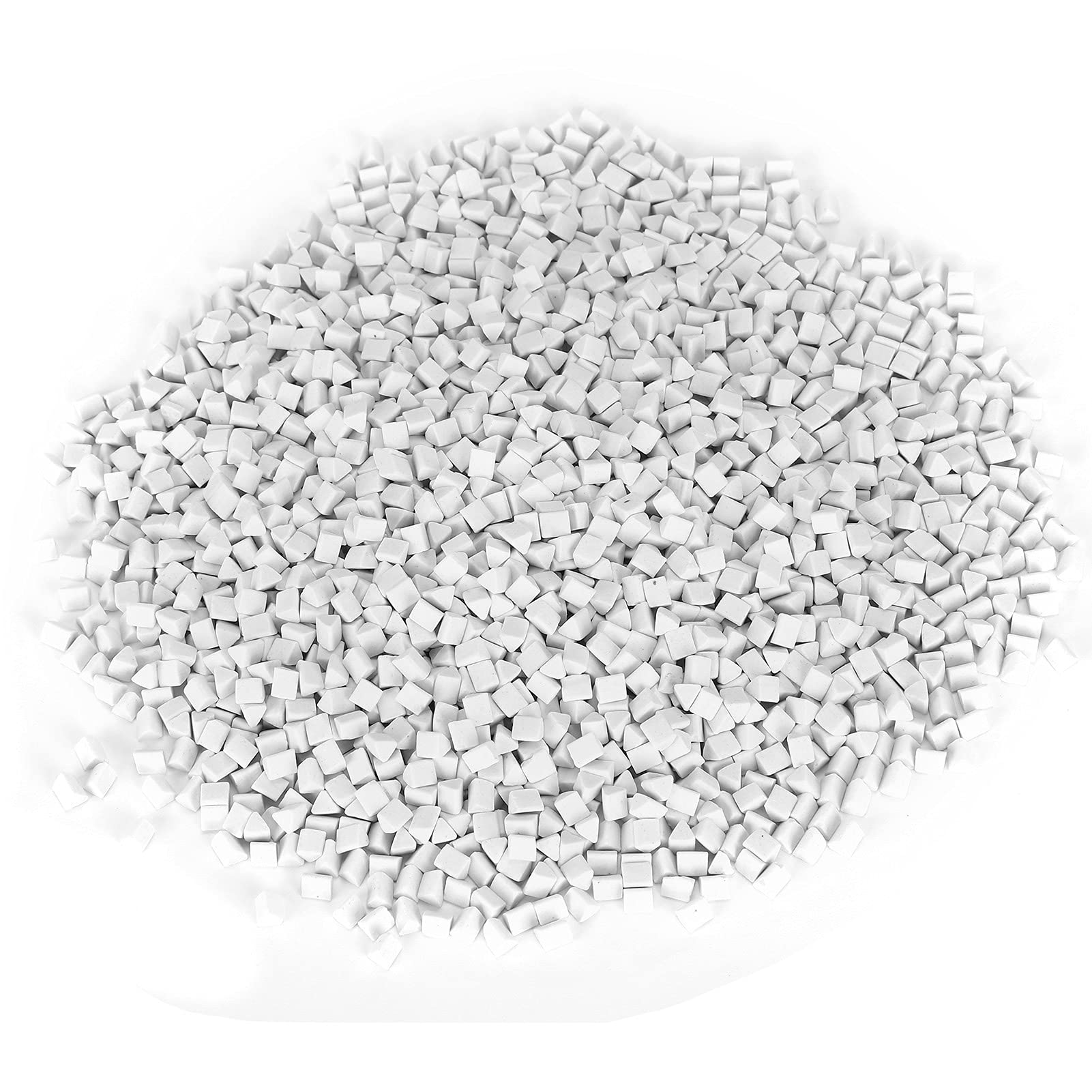 Premium Rock Tumbler Ceramic Pellets - 4mm Triangle Ceramic Media for Polishing Stones (500g) | Ideal for Jewelry Making, Lapidary & Rock Tumbling Hobbyists