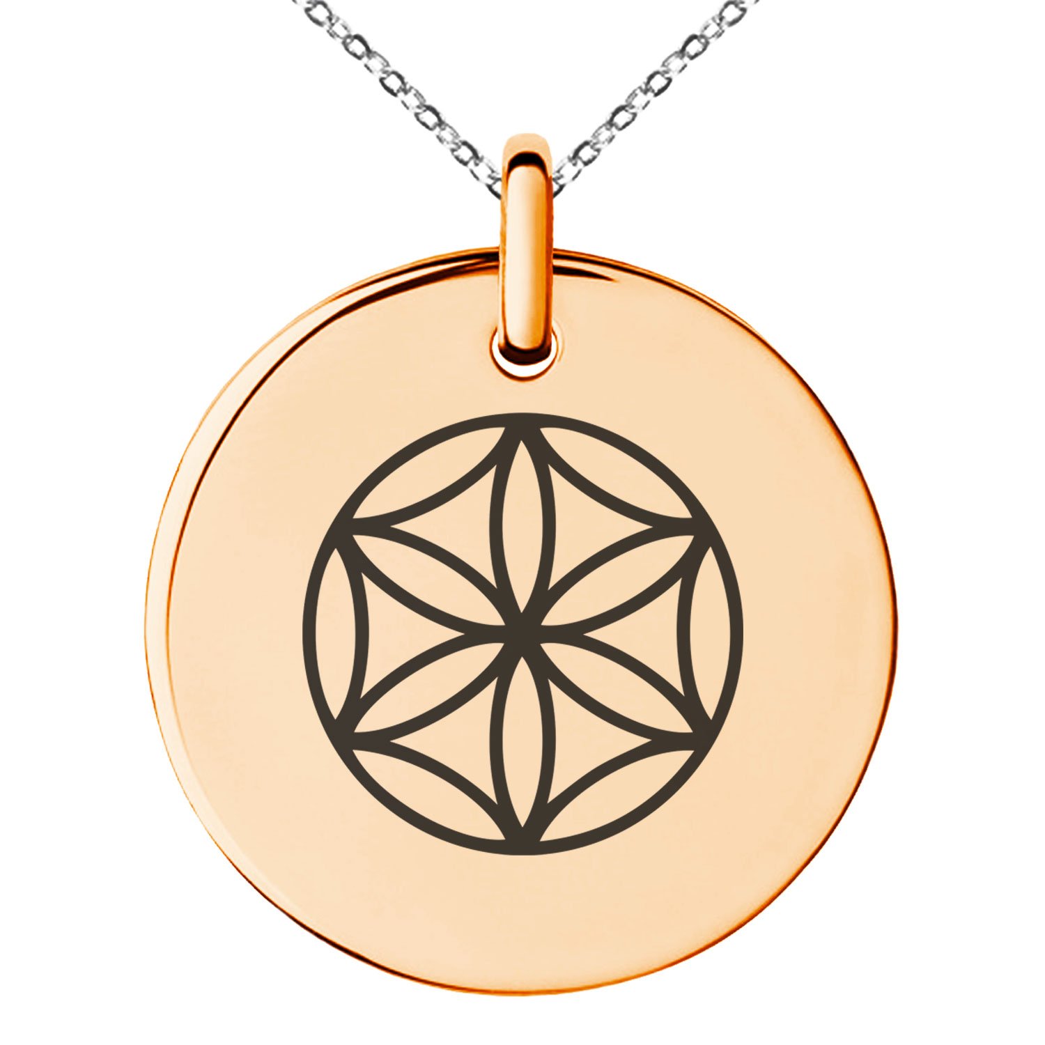 Greek Goddess Small Medallion Circle Charm Pendant Necklace - Gold & Silver Jewelry for Women, Perfect for Daily Wear, Gifts & Special Occasions