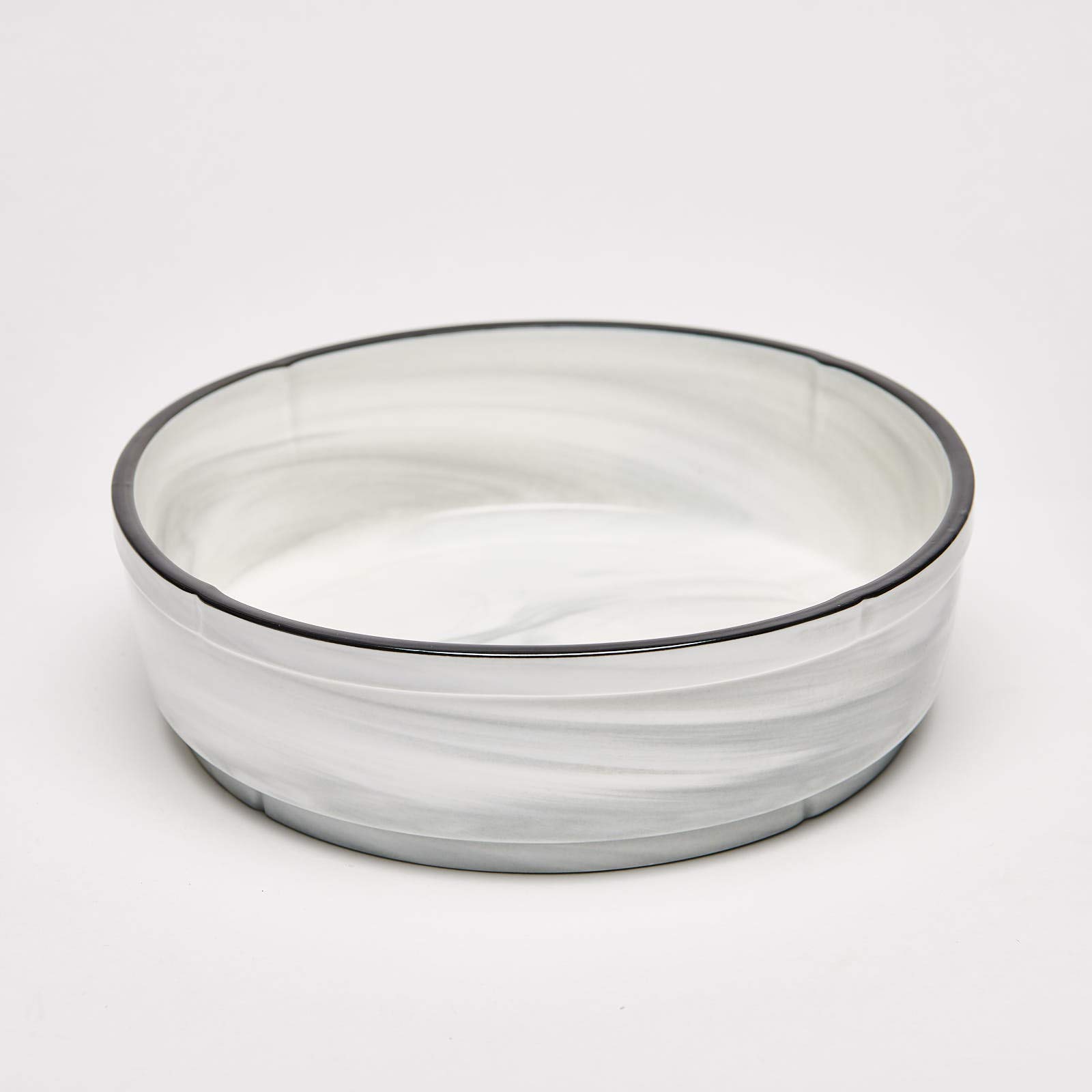 Yedi YCC855 10-Inch Fine Porcelain Grey Cereal Bowl - Premium Bone China Soup Bowl for Breakfast, Cereal, Soup & Dessert - Elegant Dining & Home Kitchen Serveware