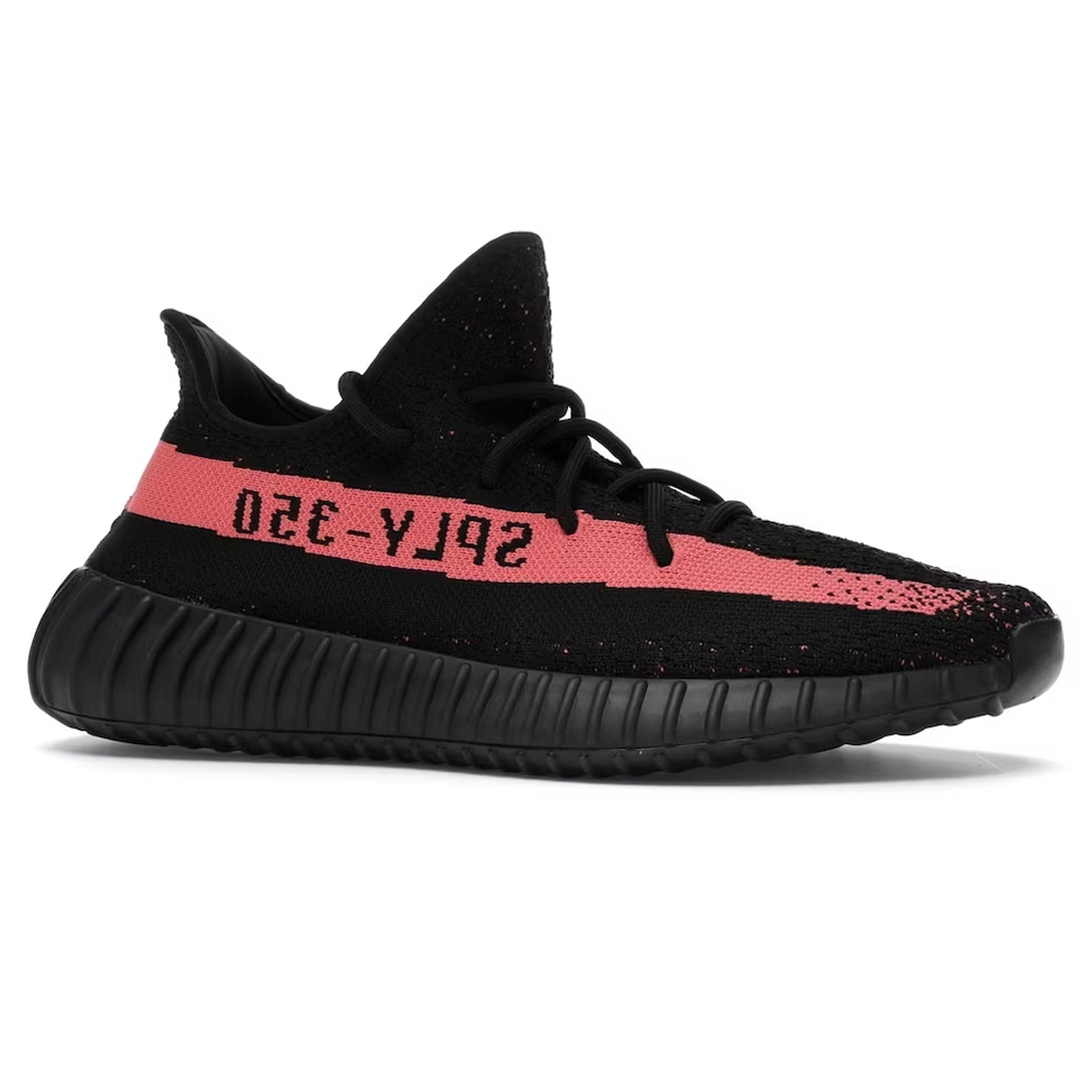 Adidas Yeezy Boost 350 V2 Core Black Red Men's Running Shoes - Stylish Sneakers for Casual Wear, Gym & Street Fashion