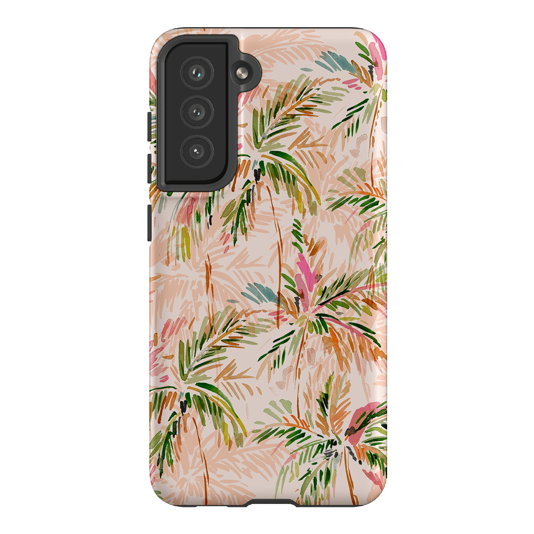 Hawaiian Palms Phone Case - Durable Protective Cover for iPhone & Samsung - Tropical Beach Design - Perfect for Travel, Vacation & Summer Outings