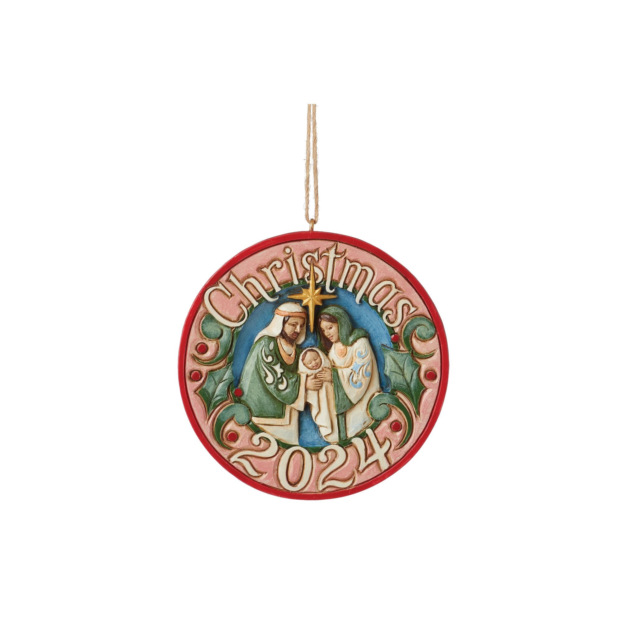 2024 Dated Family Ornament - Personalized Christmas Keepsake for Holiday Decor & Family Memories | Perfect for Tree Decorations, Gift Giving & Festive Home Decor