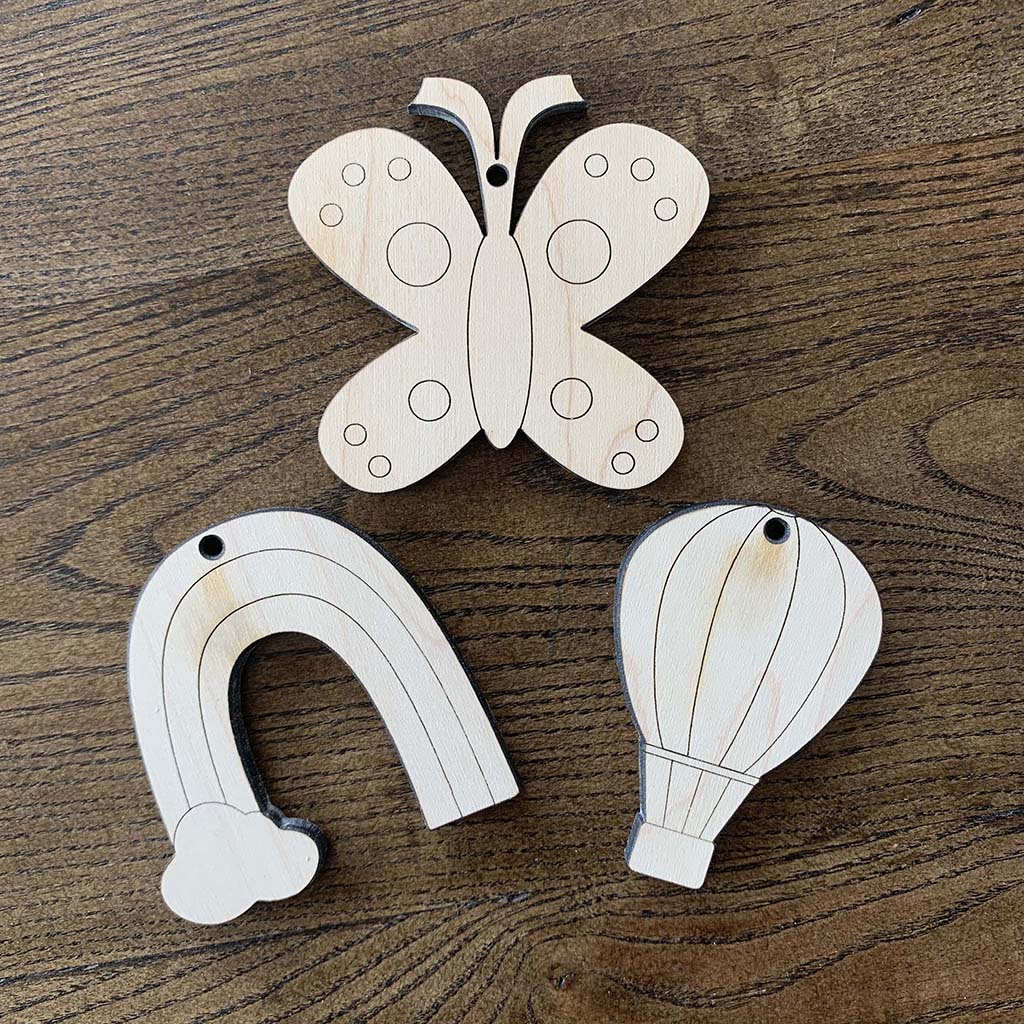Cheer Up Wooden Charms - Handmade Inspirational Wood Pendants for Jewelry Making, DIY Crafts, and Gift Giving - Perfect for Necklaces, Bracelets, and Keychains