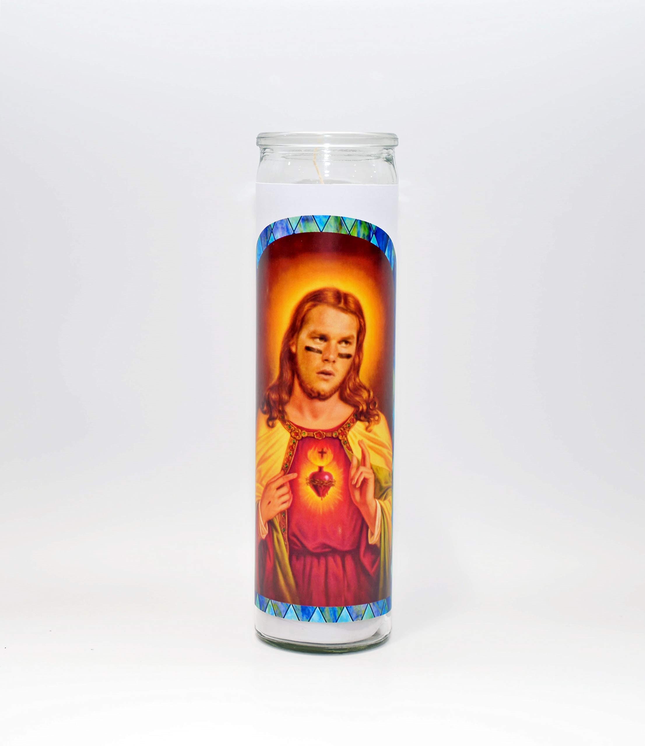 Tom Brady Prayer Candle - Funny Gag Gift & Celebrity Novelty Candle - Perfect for Football Fans, Pranks & Home Decor