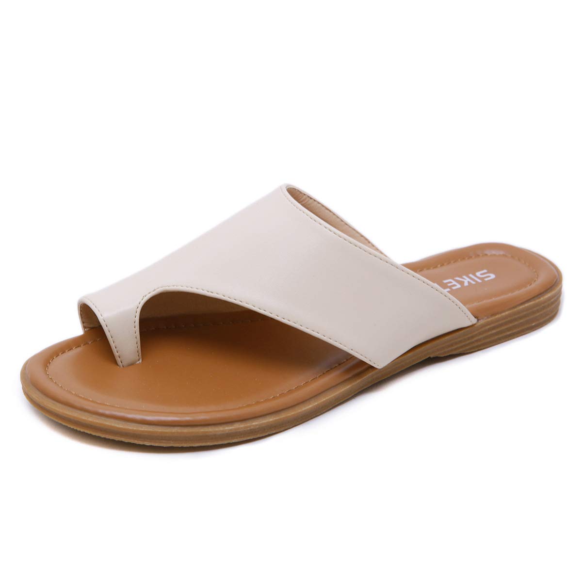 Jeauseul Women's Flat Slide Sandals - Comfortable Flip Flops & Dressy Thong Sandals for Women | Perfect for Beach, Pool, Vacation & Casual Outfits