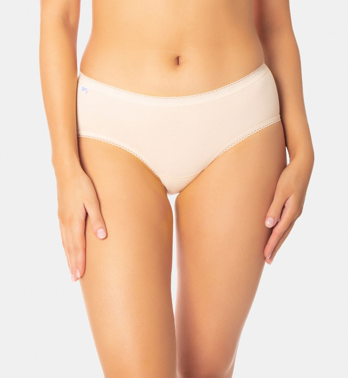 SLOGGI Women's Cotton Midi Briefs 2-Pack - Soft Comfortable Underwear for Everyday Wear | Perfect for Work, Travel & Relaxation