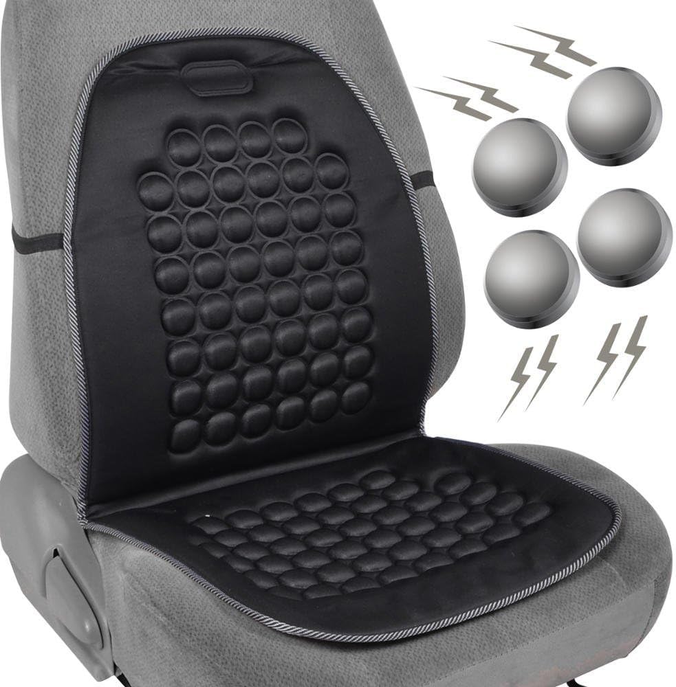 Magnetic Massage Seat Cushion - Black for Office & Car