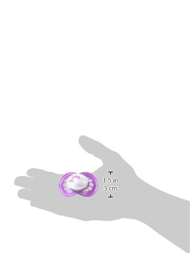 MAM Original Baby Pacifier for 6-16 Months - Orthodontic Nipple Promotes Healthy Oral Development - Includes Sterilizer Case - 2 Pack (Pearl/Girl) - Perfect for Soothing, Teething Relief & Sleep Training