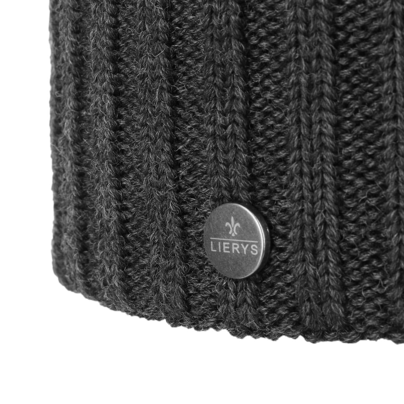 Lierys Merino Wool Knit Beanie with Foldable Cuff - Warm Winter Hat for Men & Women - Perfect for Skiing, Hiking, and Cold Weather Activities
