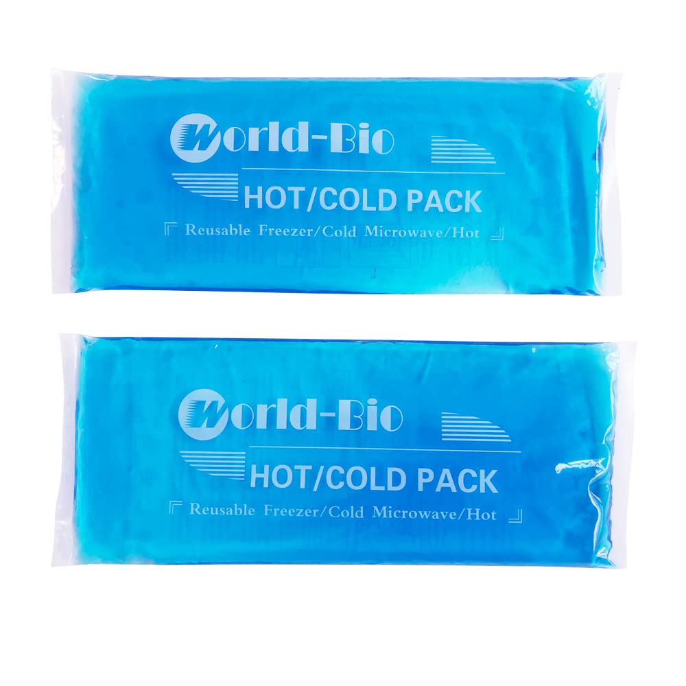 Reusable Hot & Cold Therapy Gel Ice Packs (2 Pack) - Flexible Pain Relief for Knee, Shoulder, Back, Neck & Wrist Injuries - 4.7