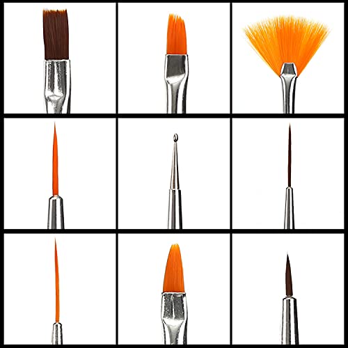 Professional Acrylic Nail Art Brush Set - 10PCS Nail Design Painting Tools with Fine Tips for Gel Polish, DIY Manicure & Nail Extension - Perfect for Salon, Home Use & Gift Giving