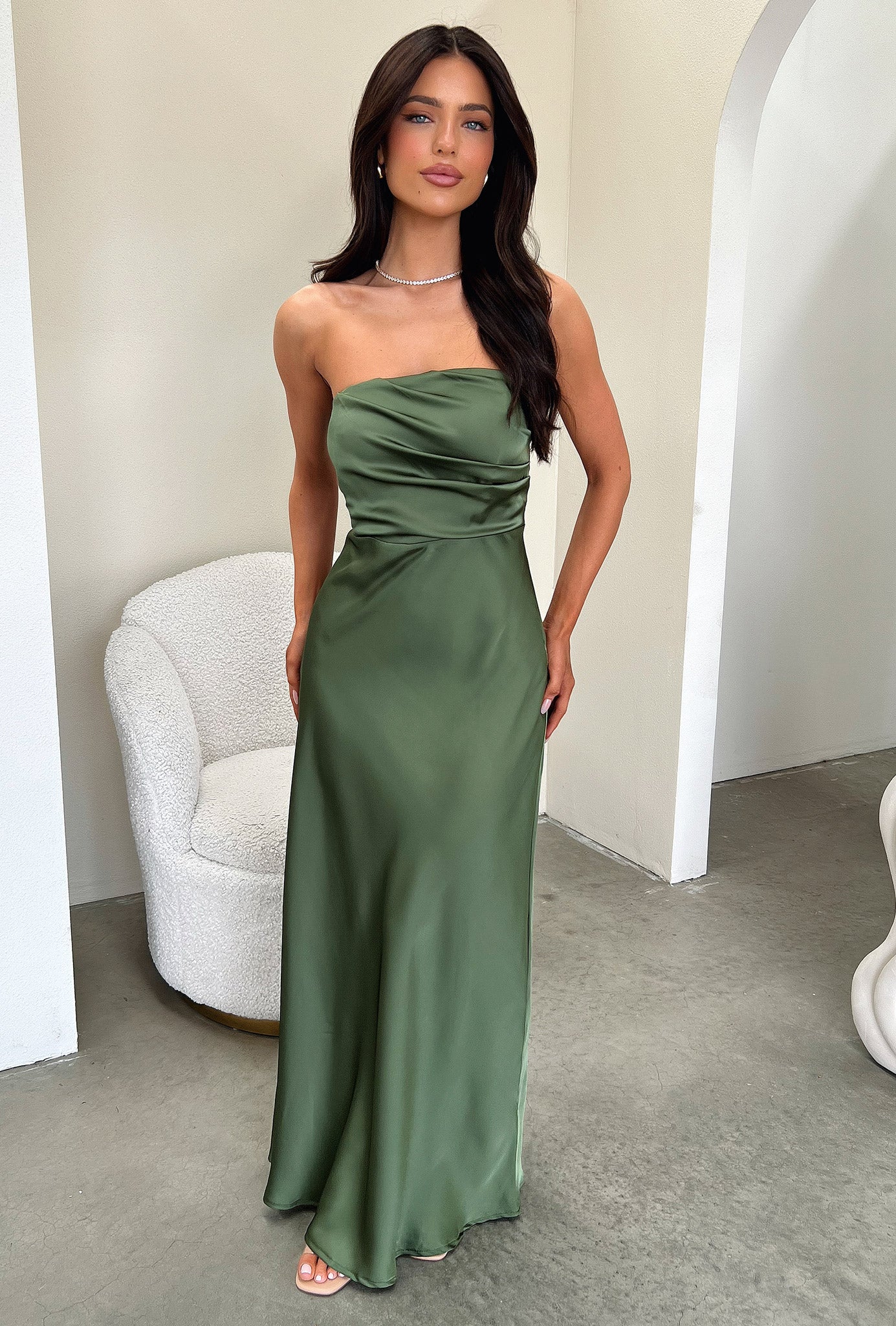 Elio Dress - Olive Green Women's Casual Summer Dress | Perfect for Beach, Vacation & Everyday Wear