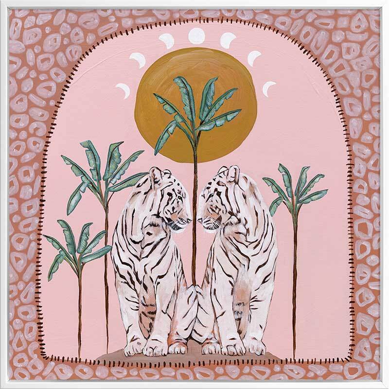 Days On End Pink Canvas Art Print - Modern Wall Decor for Living Room, Bedroom & Office - Perfect for Home & Office Aesthetic