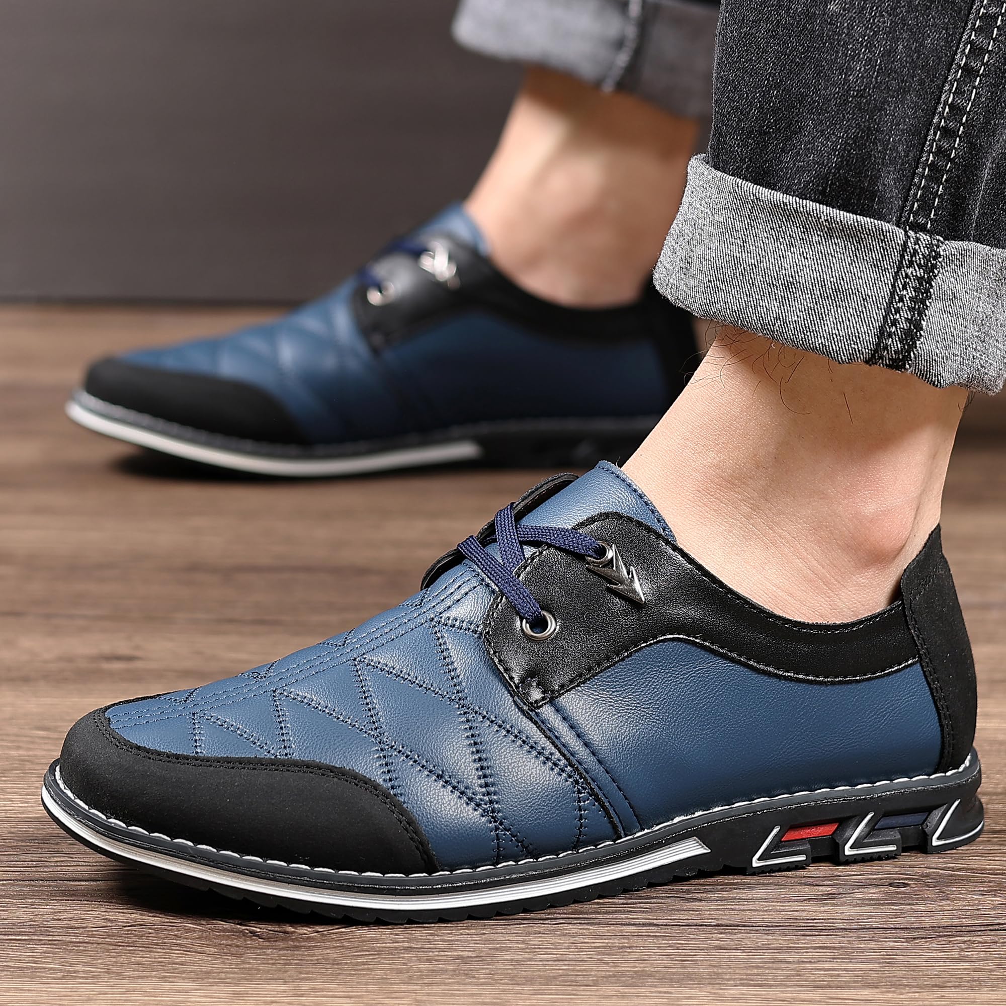 COSIDRAM Men's Casual Sneakers - Comfortable Loafers for Business Office & Walking | Stylish Dress Shoes for Men | Perfect for Work, Travel & Daily Wear