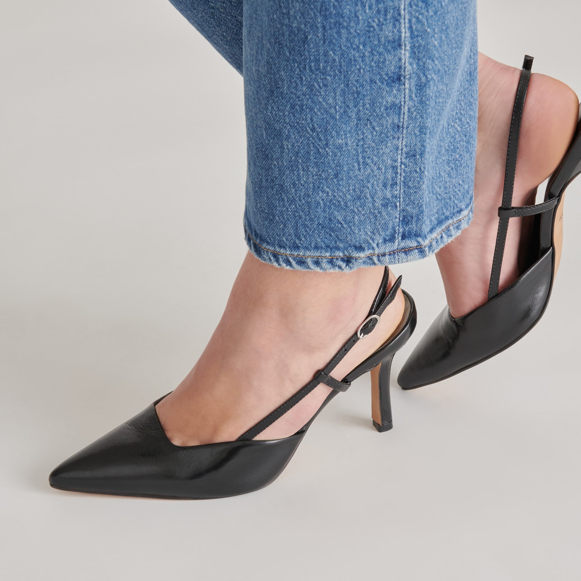 KIM HEELS MIDNIGHT CRINKLE PATENT - Women's High Heel Pumps for Party, Wedding & Evening Wear - Elegant Dress Shoes for Night Out & Special Occasions