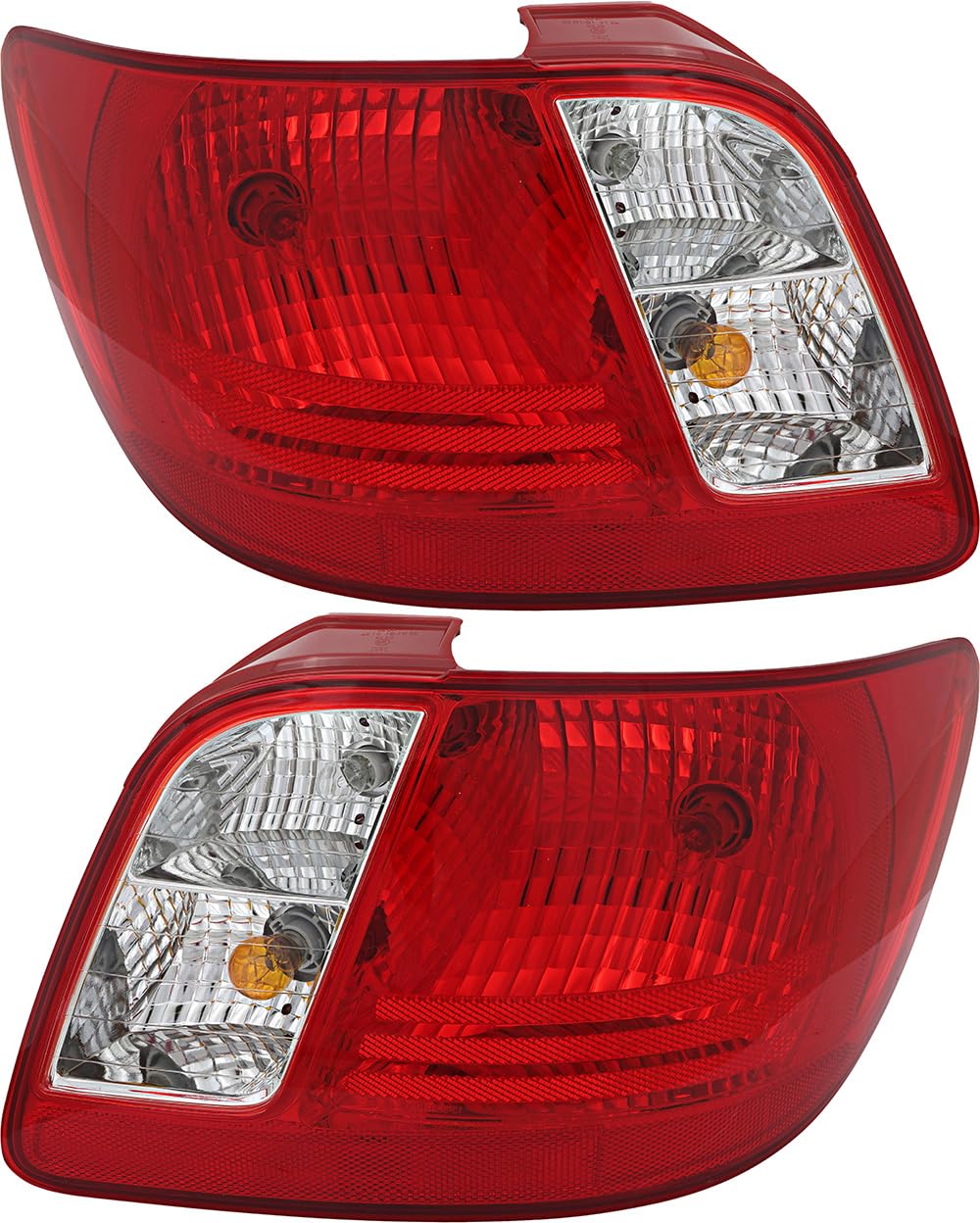 Kia Rio Tail Lights Lamps Set - Compatible with 2006 2007 2008 2009 Models - Left & Right Side Replacement - Perfect for Night Driving and Enhanced Vehicle Safety