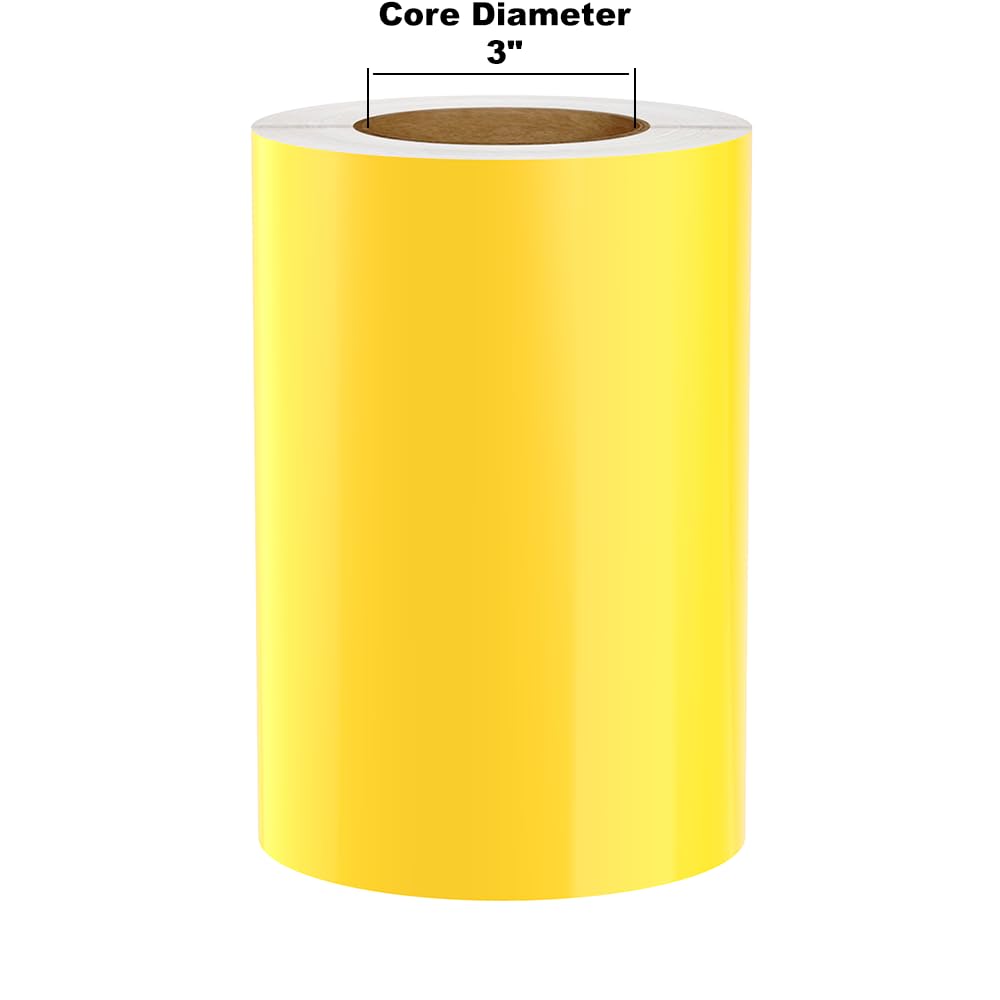 Kingston Premium Vinyl Label Tape - Yellow, 8