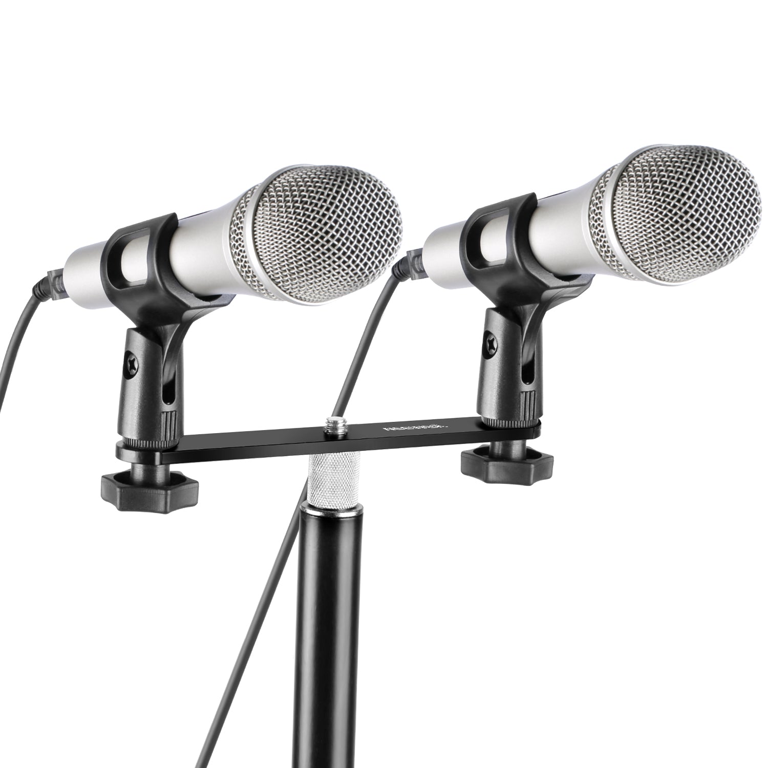 NEEWER NW 036 Heavy Duty Steel Microphone Stand Mount Bracket - Professional Studio & Live Recording Equipment for Podcasting, Singing, and Broadcasting