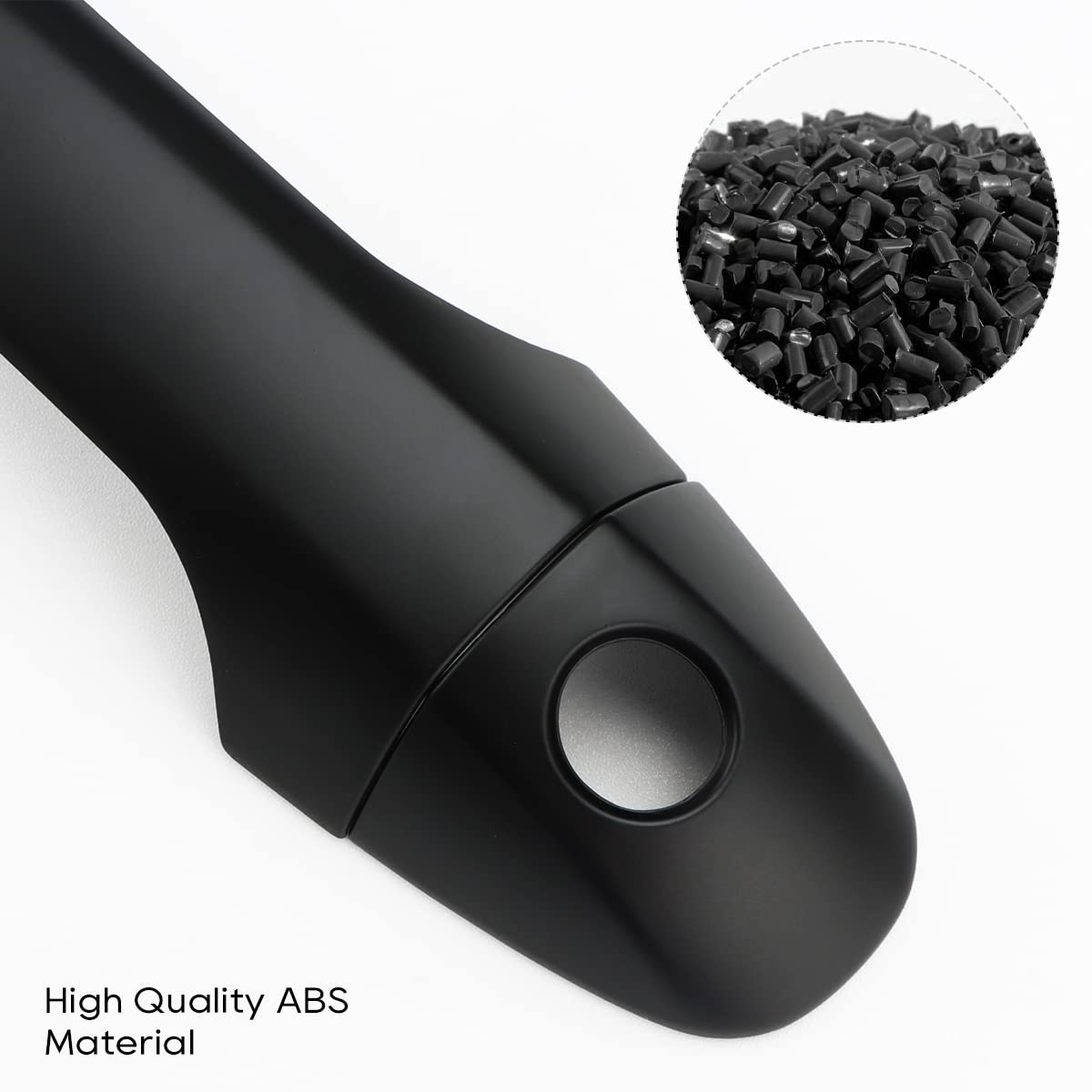 2016-2023 Toyota Tacoma Exterior Door Handle Cover with 4 Smart Key Holes - Matte Black Door Handle Protector Accessories | Weatherproof Protection & Enhanced Style for Off-Road Adventures & Daily Commuting