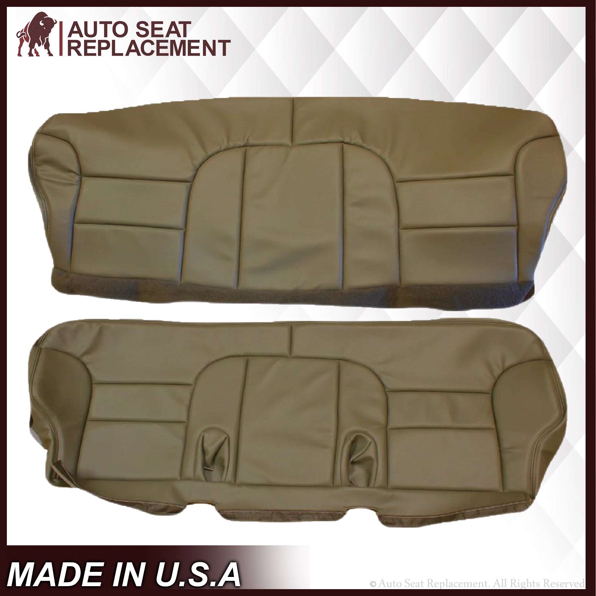 1995-1999 GMC Sierra SLT SLE 2nd Row Bench Seat Cover - Premium Tan Custom Fit Car Seat Protector for Trucks | Durable & Comfortable for Road Trips, Camping & Daily Commute