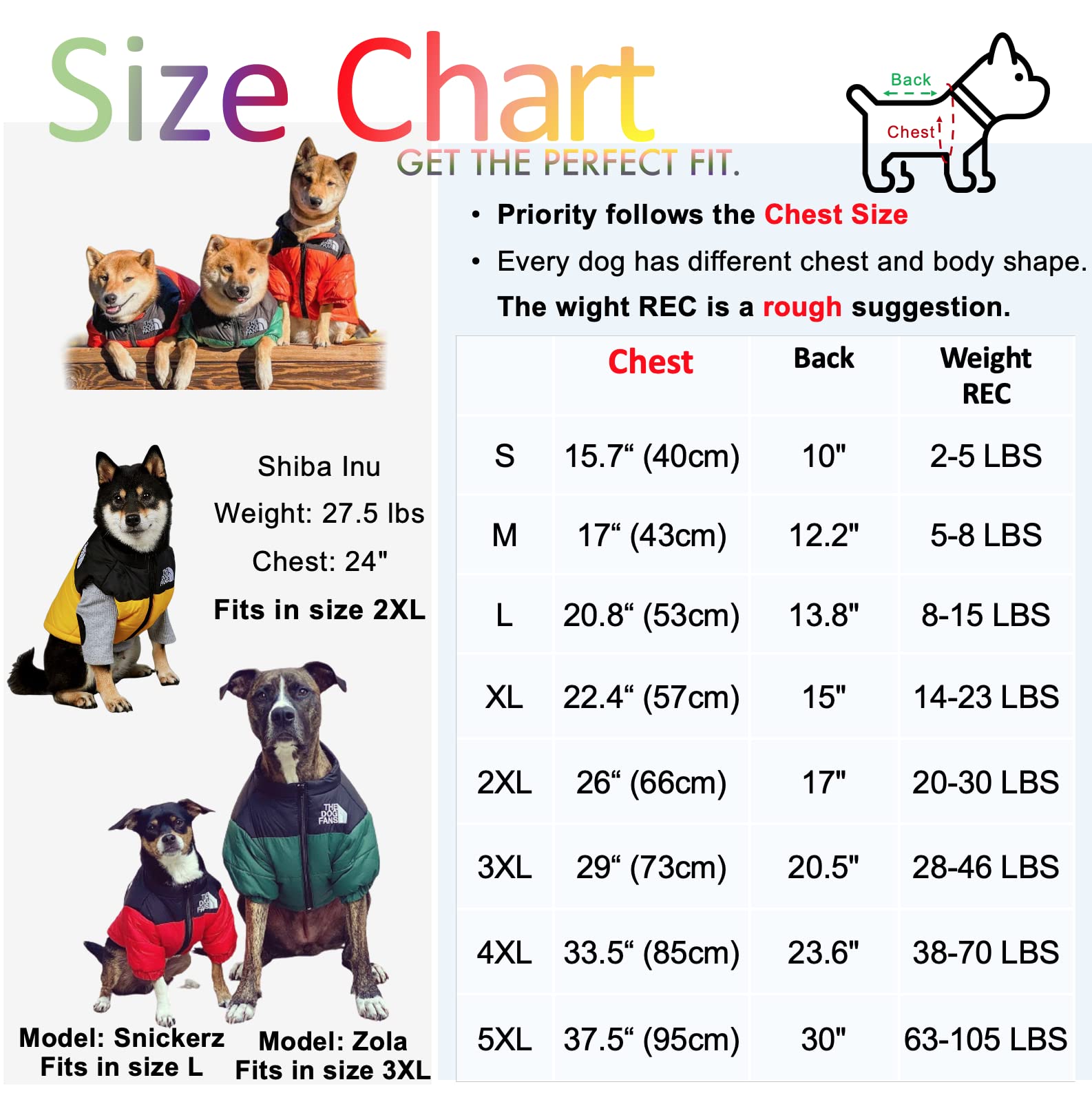 ChoChoCho Dog Puffer Vest - Warm Winter Coat for Small Medium Large Dogs & Cats - Waterproof Cold Weather Jacket for Puppies & Pets - Outdoor Snow Adventures & Daily Walks (Green, Size S)