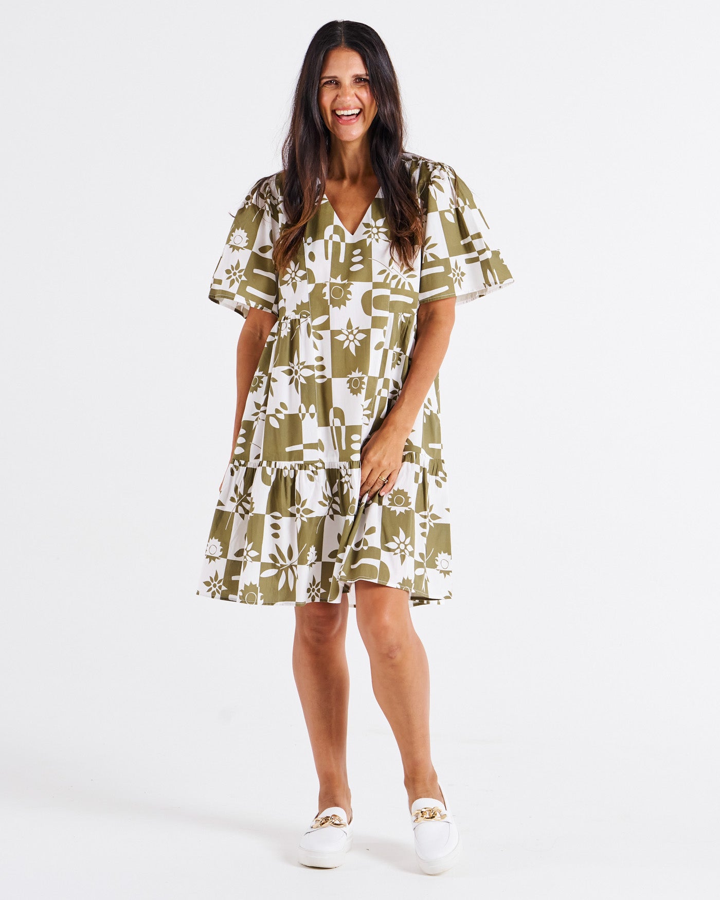 Betty Basics Women's Bacardi Dress - Stylish Geo Floral Print Casual Summer Dress for Beach, Party & Everyday Wear