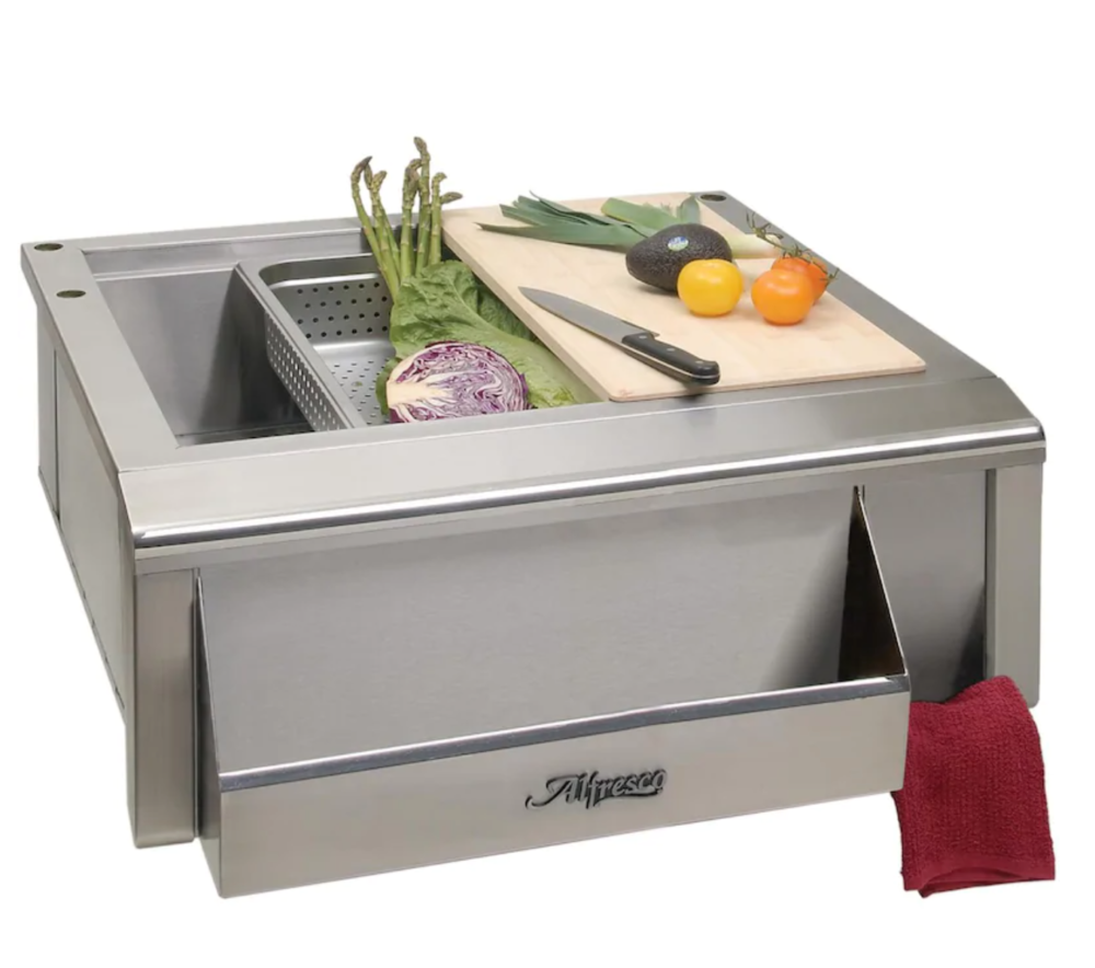 Versa 30-Inch Outdoor Sink System - Stainless Steel Utility Sink for Patio, Garden & RV - Perfect for Camping, BBQ & Outdoor Cleaning