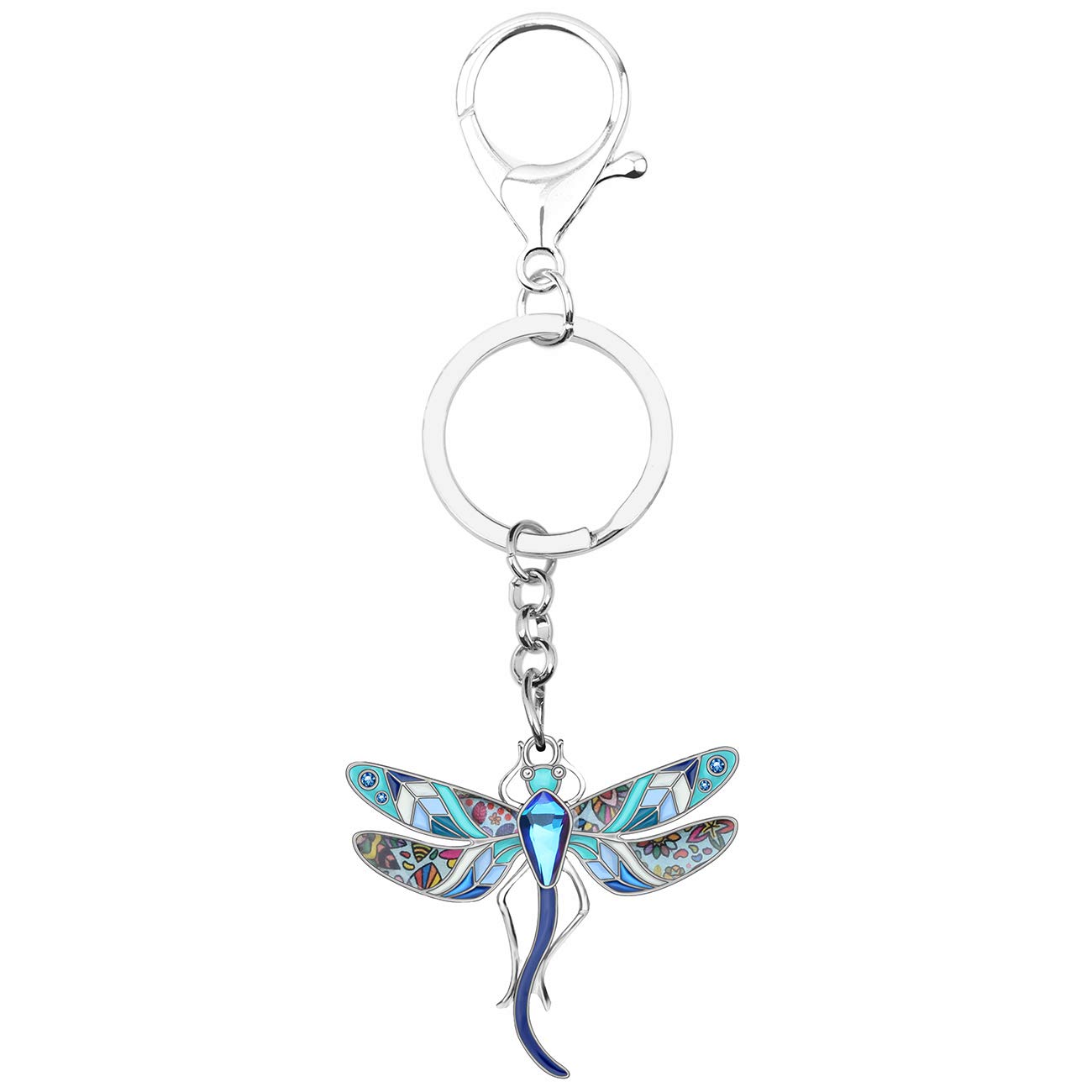 DOWAY Cute Dragonfly Keychain - Trendy Insect Pendant Charm for Car Keys, Women & Men - Perfect Gift for Birthday, Anniversary & Everyday Carry