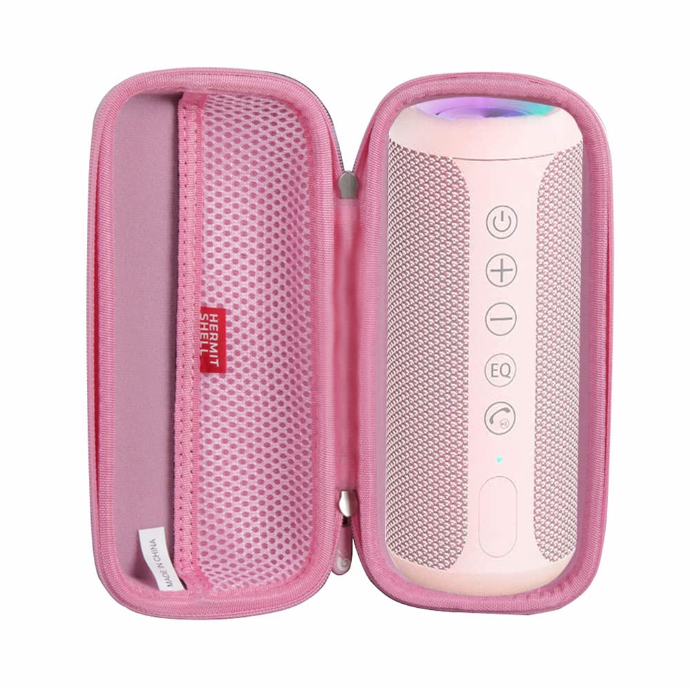 Hermitshell Durable Hard Travel Case for Ortizan Bluetooth Speaker - Shockproof & Water-Resistant Protective Cover (Pink) - Perfect for Outdoor Adventures, Camping, Beach Trips & Travel Accessories