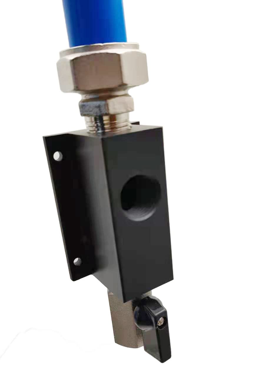 3/4 Inch to 1/2 Inch NPT Black Compressed Air Outlet Fitting - High Flow Air Piping System Connector for Pneumatic Tools, Workshops & Industrial Applications