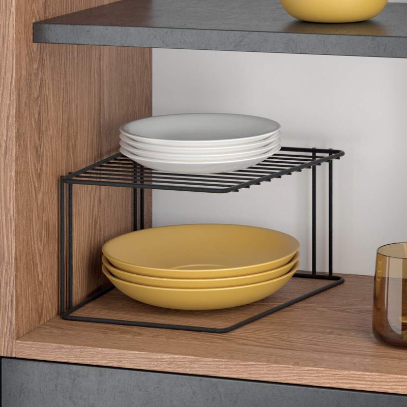 1 Tier Cornell Shelf in Lava & Matt Black - Modern Floating Wall Shelf for Living Room, Bedroom, or Office Decor