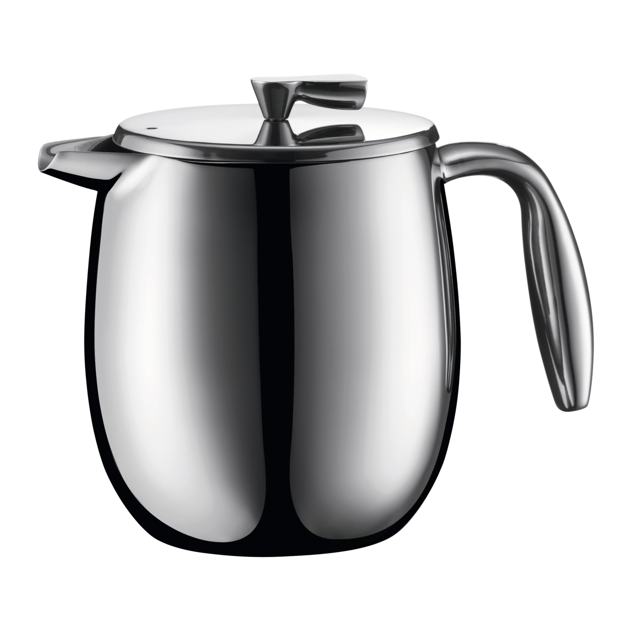 Bodum 17 oz Columbia Thermal French Press Coffee Maker - Double Wall Insulated Stainless Steel Coffee Press with Chrome Finish | Perfect for Home, Office & Camping Brewing Fresh Coffee
