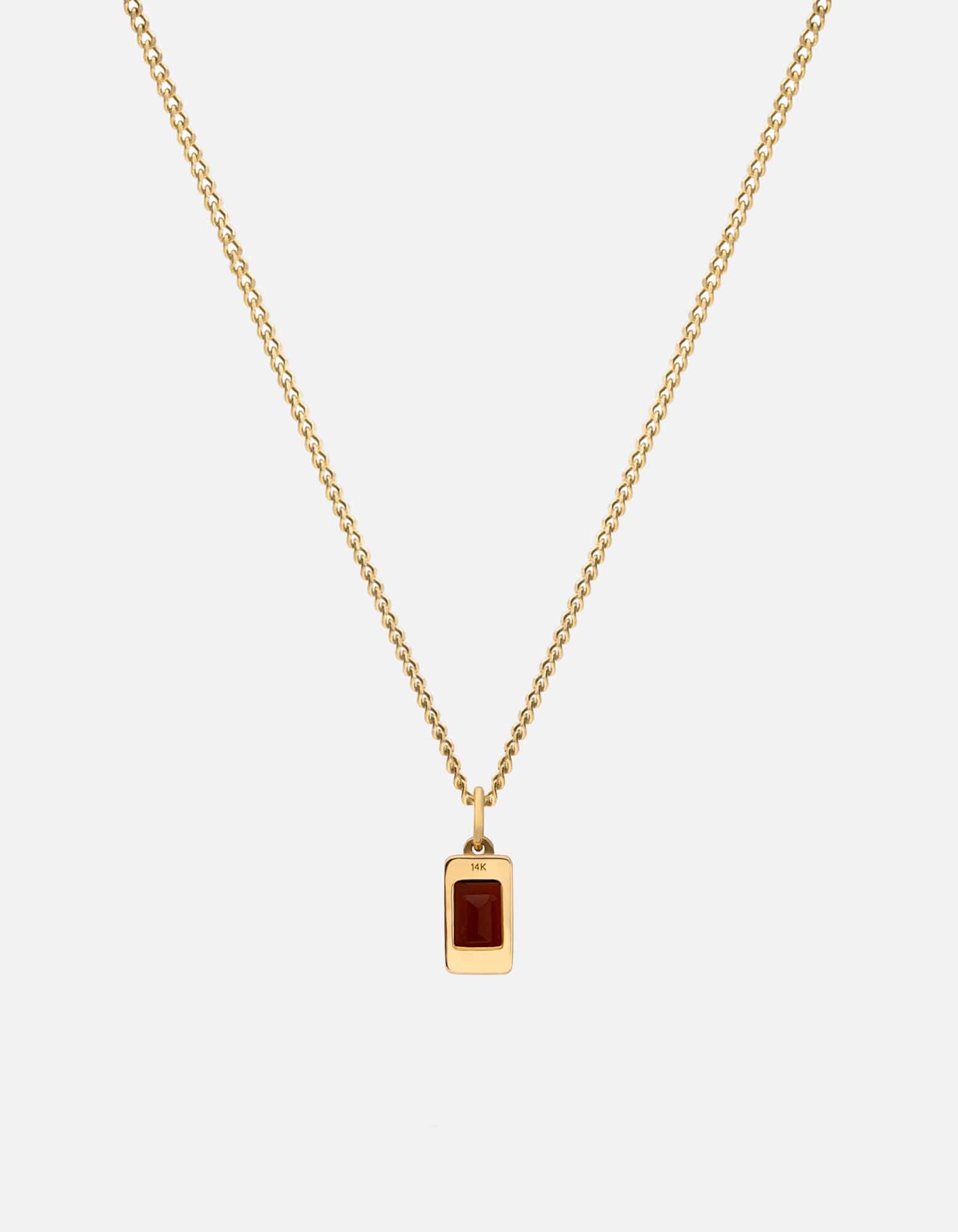 Valor Garnet Necklace for Women - 14k Gold Plated Gemstone Jewelry - Perfect for Valentine's Day, Anniversary & Special Occasions