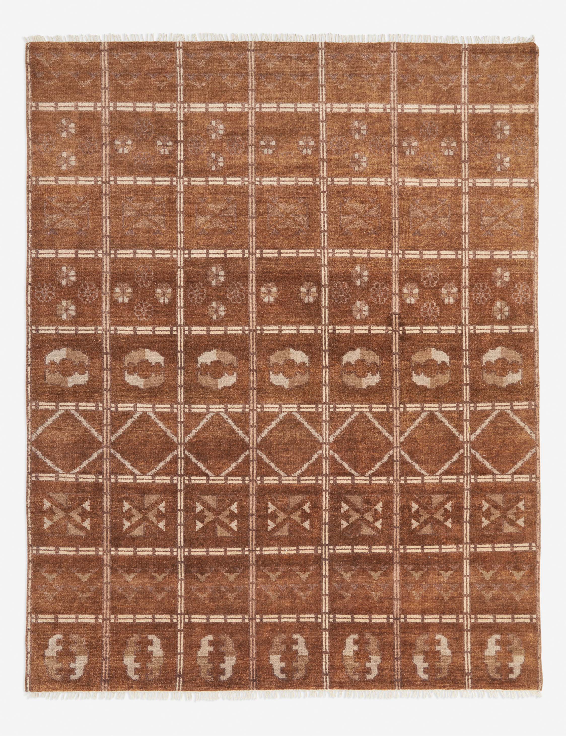 Handmade Baz Wool Rug Swatch - 18