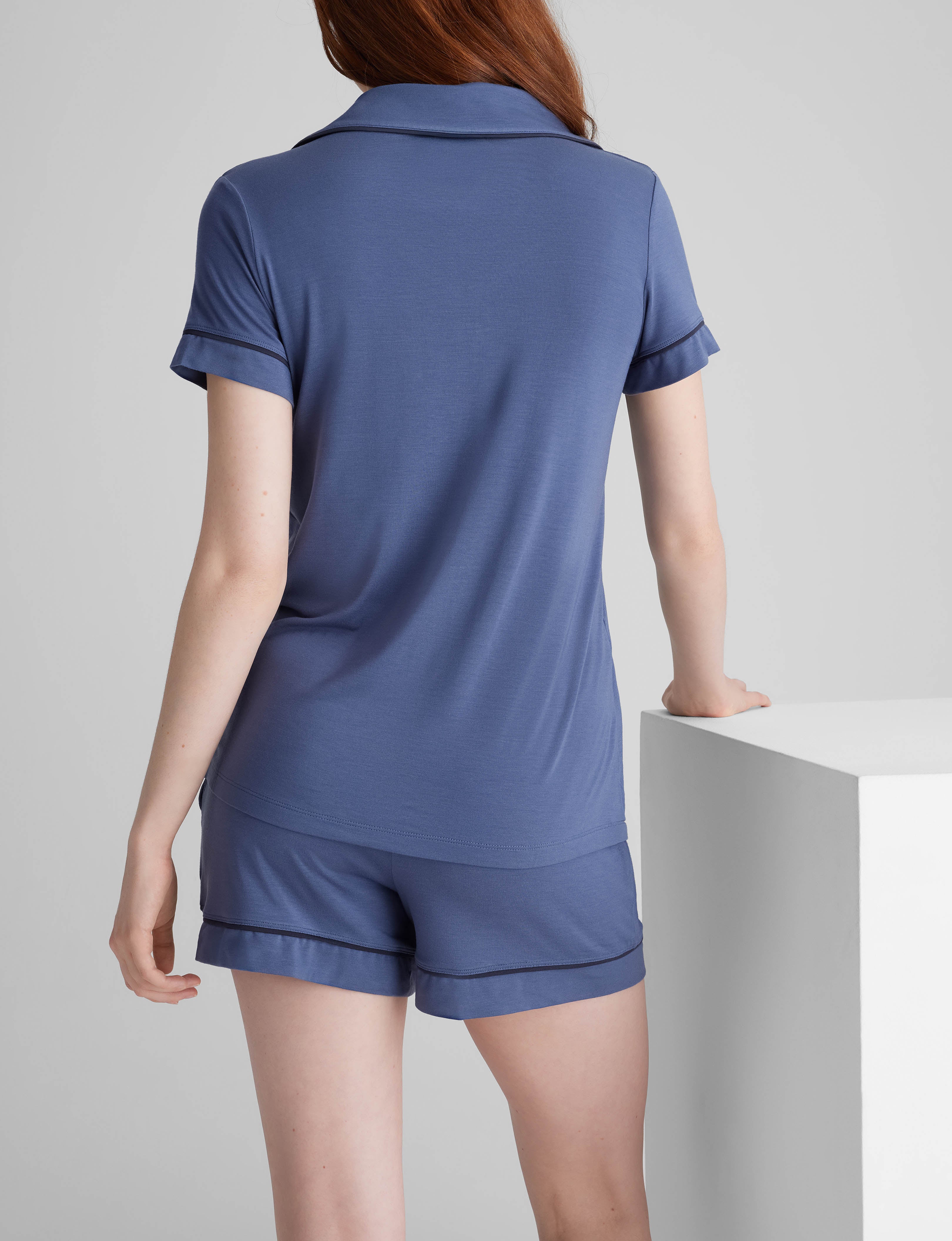 Comfy Women's Pajama Set - Soft Sleepwear Top & Shorts for Lounge & Relaxation at Home | Perfect for Nightwear, Vacation & Cozy Evenings