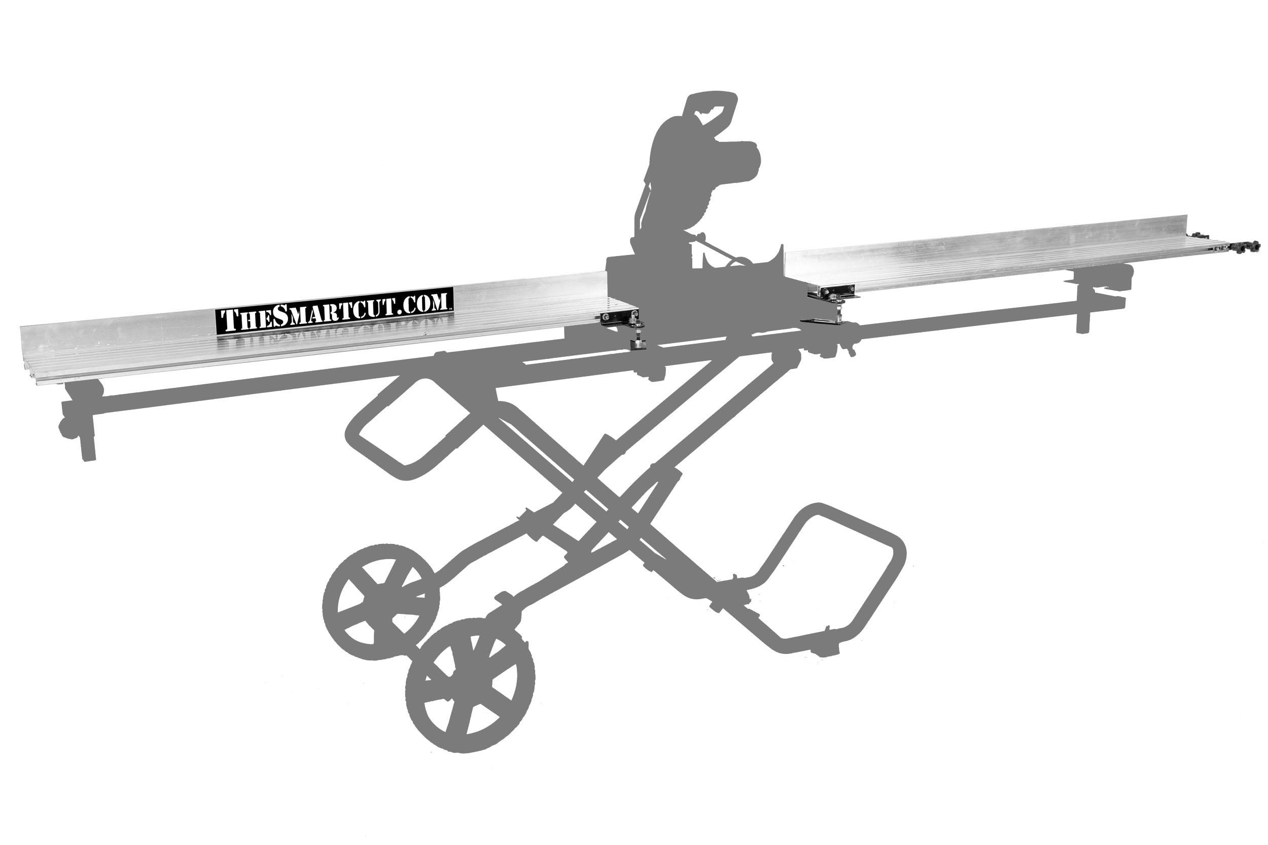 Universal Aluminum Saw Fence 18ft - Lightweight & Portable for Miter/Chop Saw Stands | Jobsite Setup