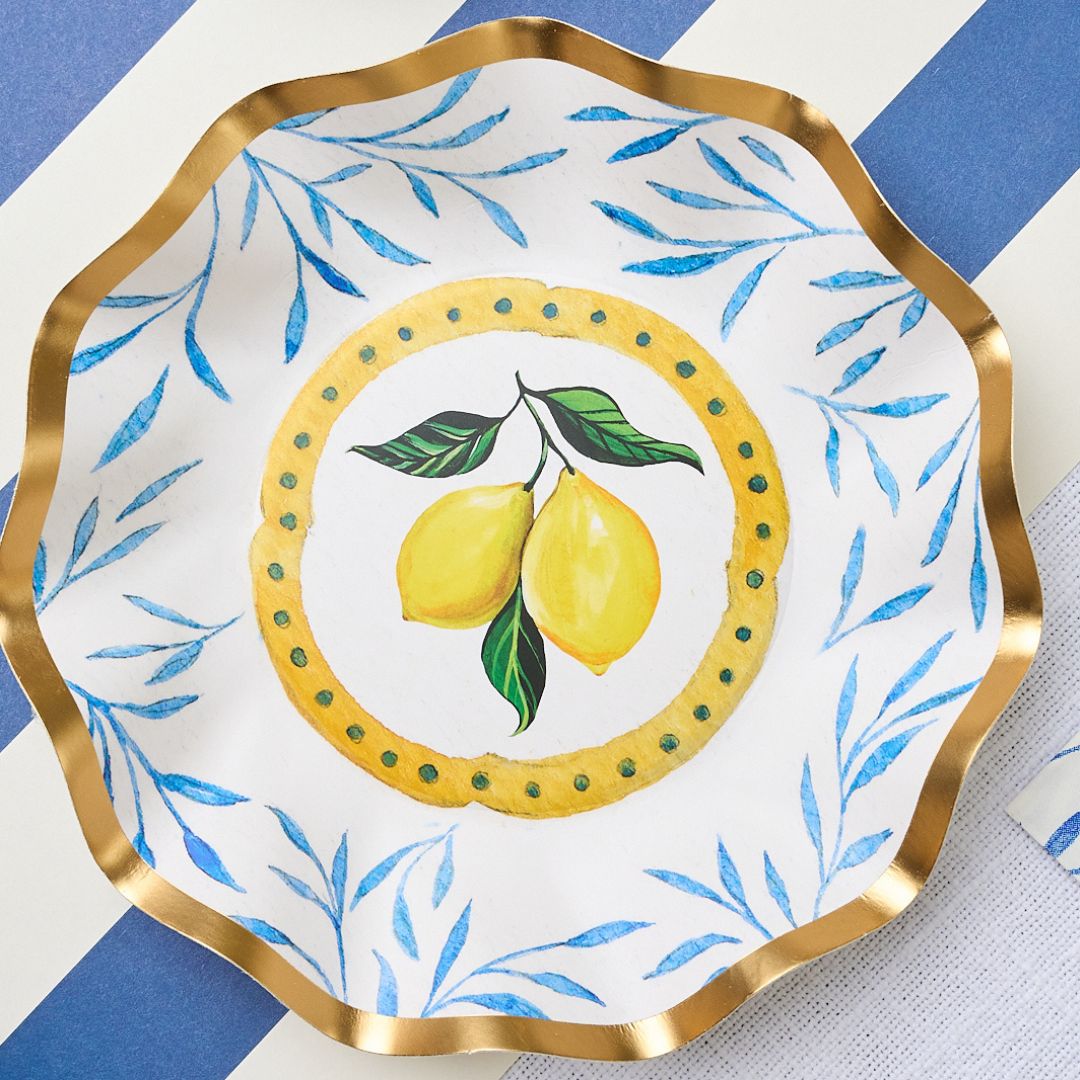 Elegant Capri Coast Table Setting - 12-Piece Dinnerware Set for Formal Dining & Entertaining | Perfect for Weddings, Parties & Special Occasions