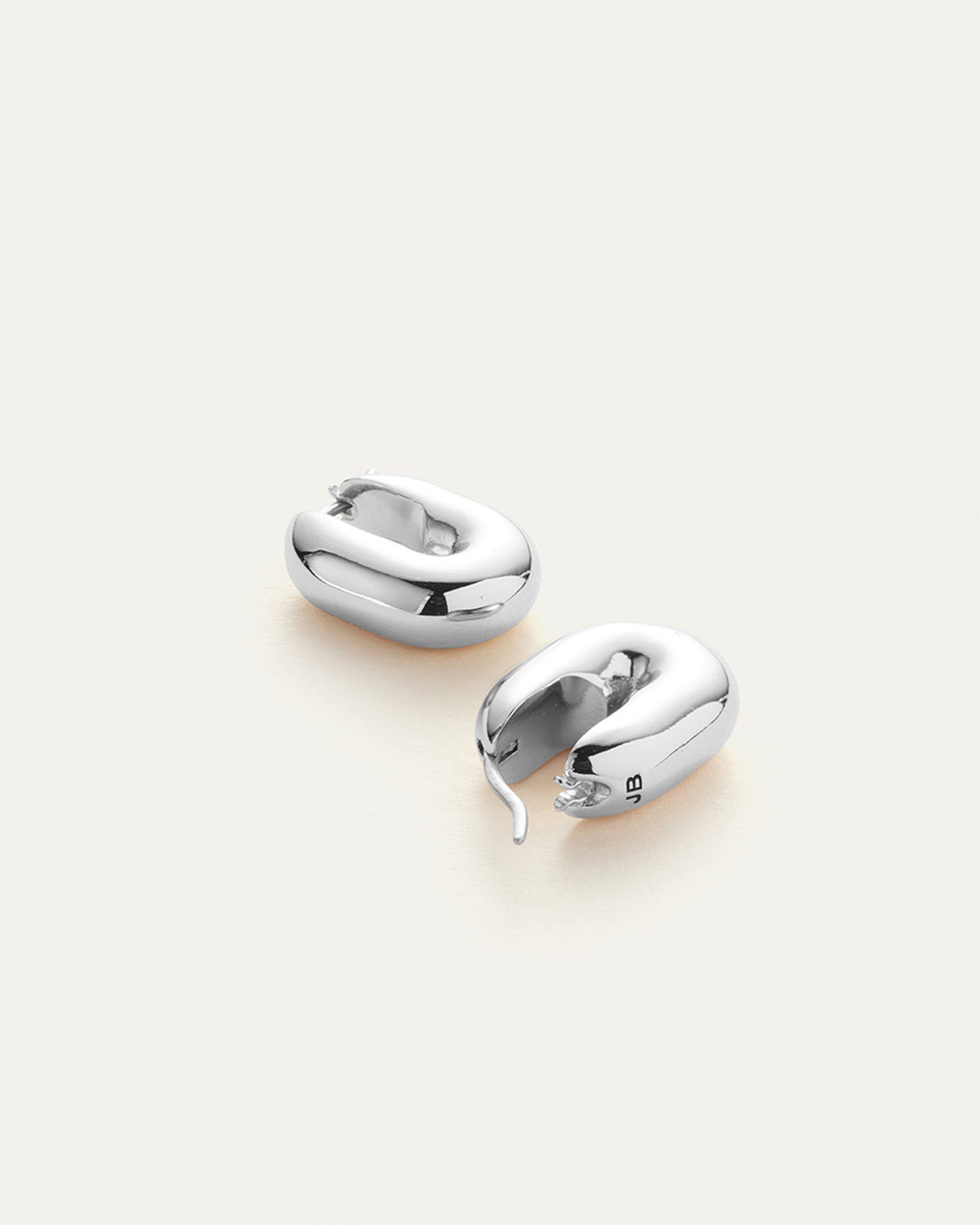Puffy U Link Earrings for Women - Trendy Gold & Silver Hoop Earrings for Everyday Wear | Perfect for Casual, Office & Party Outfits