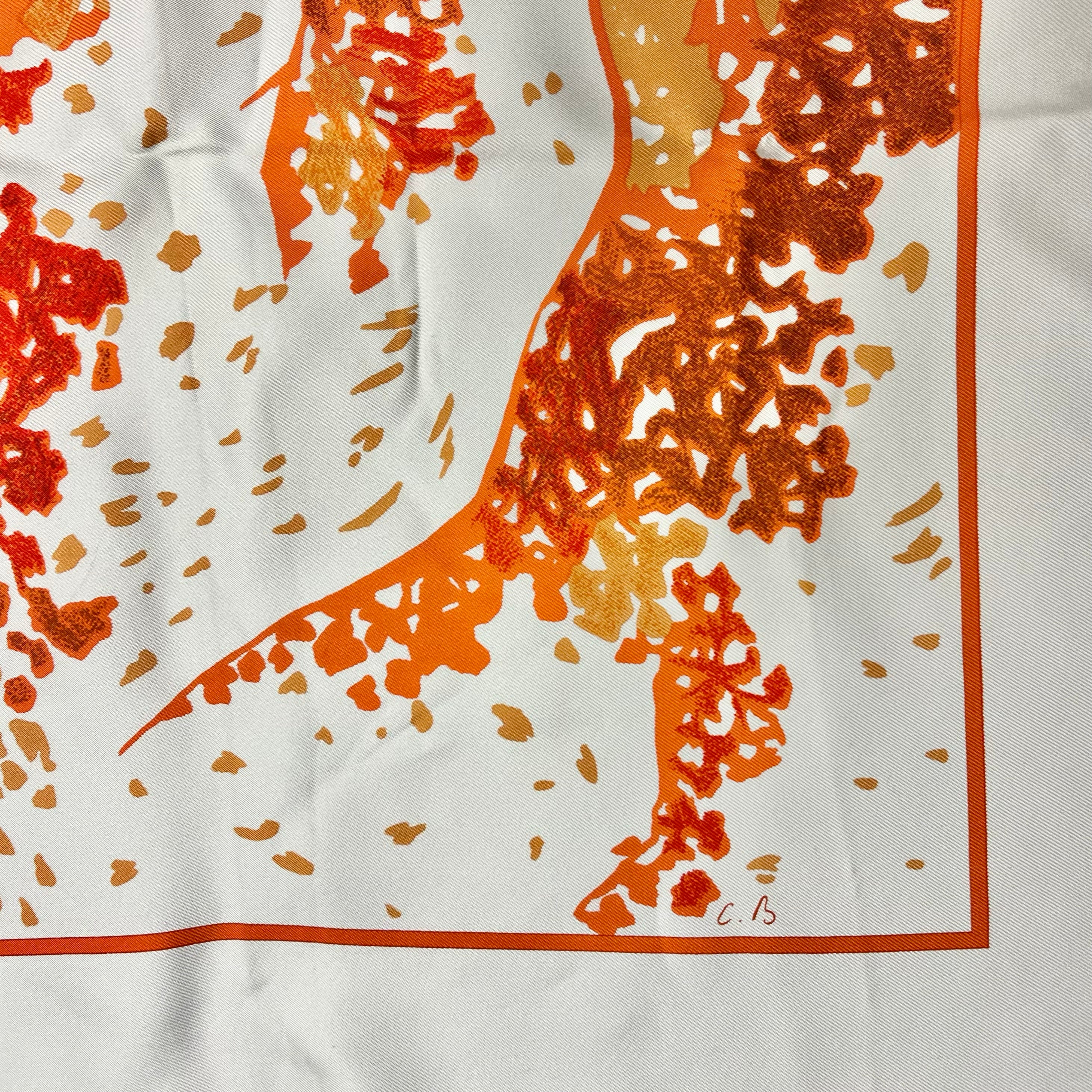Authentic Hermes Trois Feuilles Silk Scarf - Luxury Fashion Accessory for Women, Gift for Her | Perfect for Parties, Weddings & Special Occasions