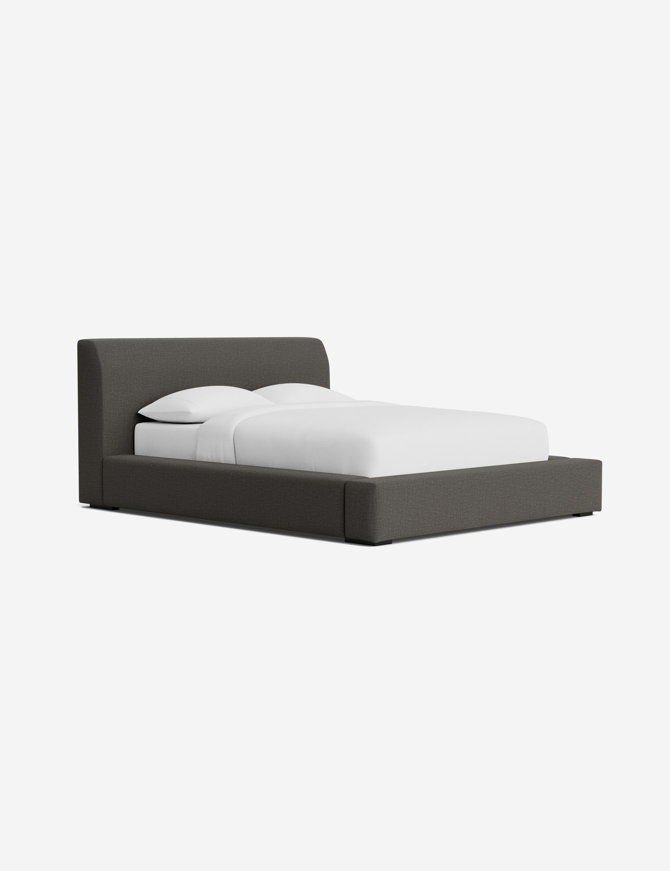 Clayton Platform Bed Frame - Queen Size, Modern Minimalist Wooden Bed with Sturdy Slat Support - Perfect for Bedroom, Guest Room, or Studio Apartment