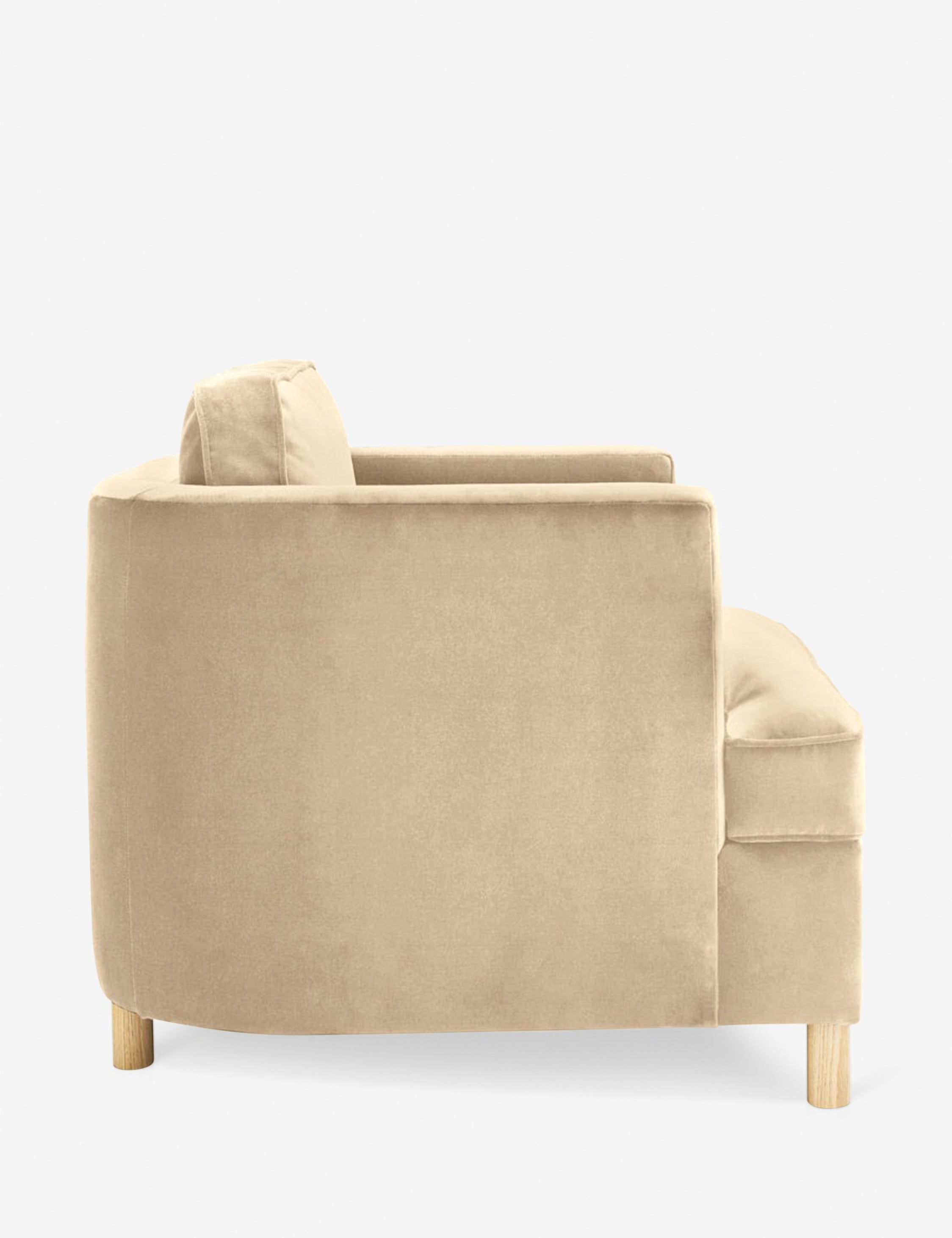 Belton Accent Chair by Ginny Macdonald - Mid-Century Modern Lounge Chair for Living Room, Bedroom & Office - Stylish Comfortable Reading Chair with Wooden Legs