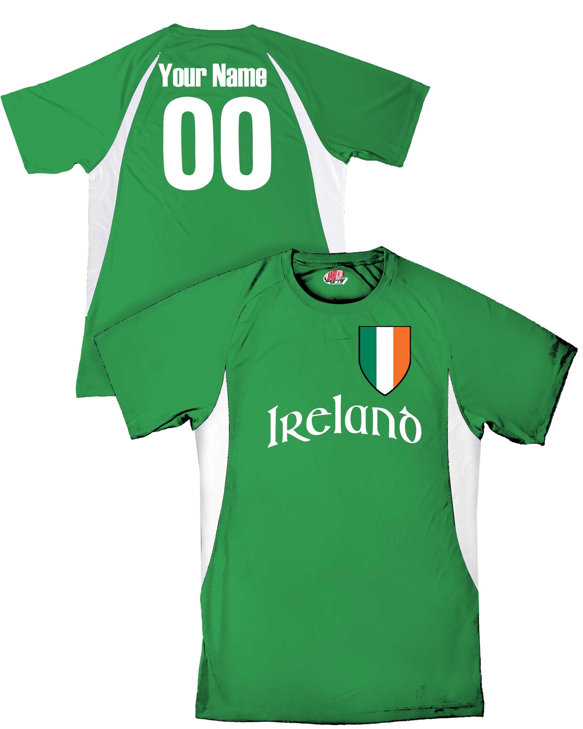 Custom Ireland Soccer Jersey Personalized with Names & Numbers - Perfect for Fans, Teams & Gifts | Official Licensed Football Shirt for Games & Events