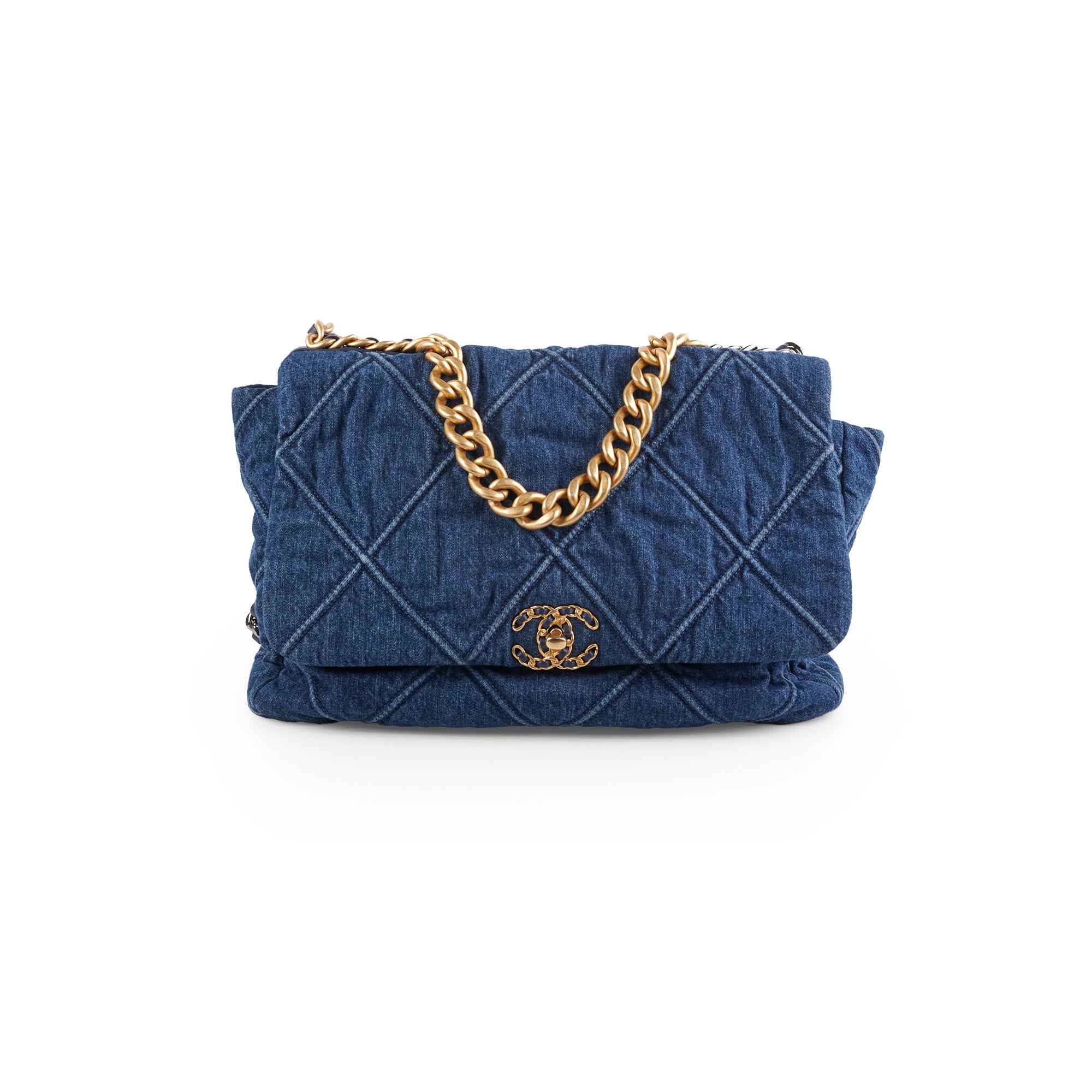 Chanel 19 Maxi Denim Bag - Luxury Designer Handbag for Women | Perfect for Everyday Use, Work & Special Occasions