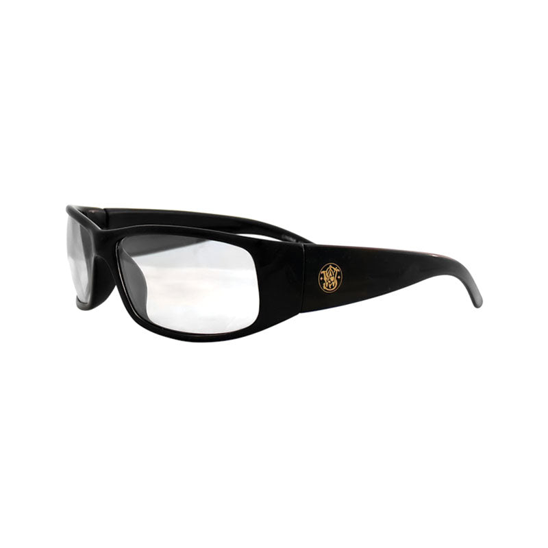 American Allsafe 604669212806 Elite Black Clear Anti Fog Safety Glasses - Protective Eyewear for Construction, Lab Work & DIY Projects