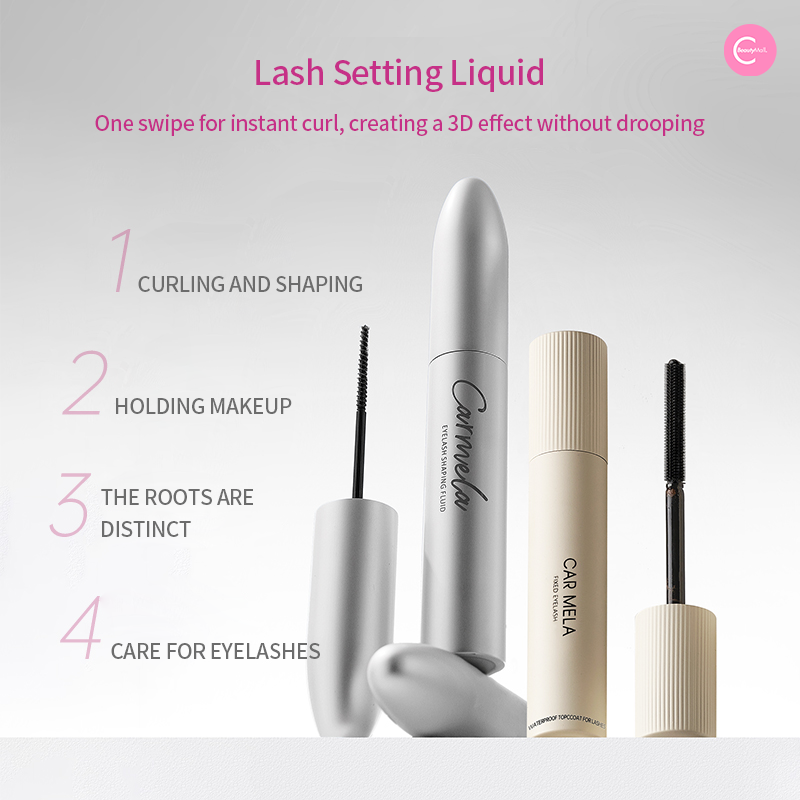 CARMELA Eyelash Styling Solution - Long Lasting Curl & Definition Mascara Base for Voluminous Lashes | Perfect for Daily Wear & Special Occasions